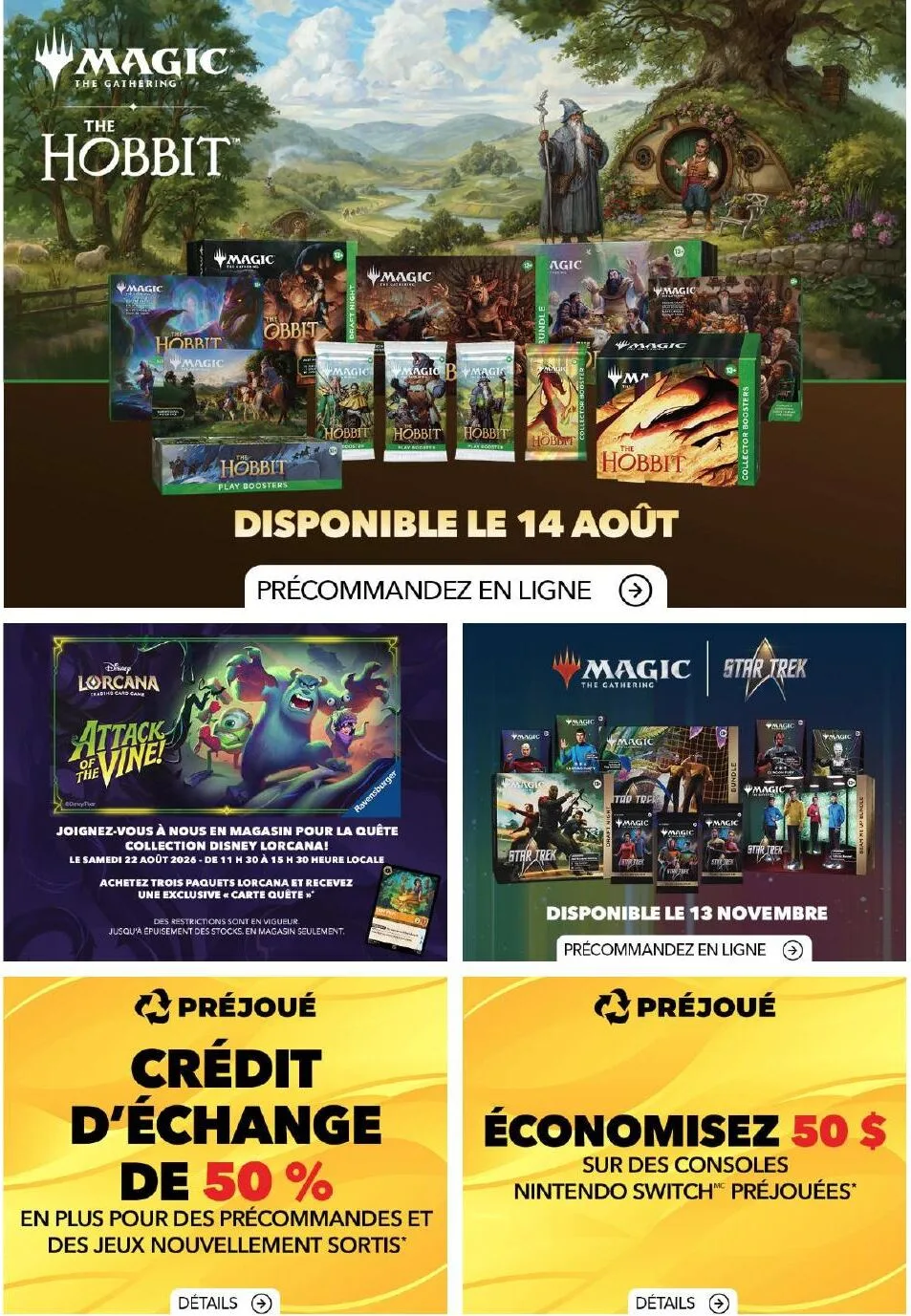 Page 1 de la Circulaire GameStop du 13 au 19 août 2026
