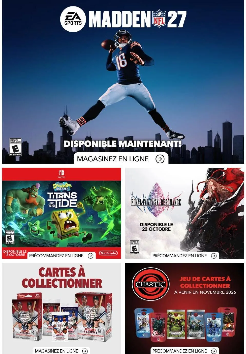 Page 2 de la Circulaire GameStop du 13 au 19 août 2026