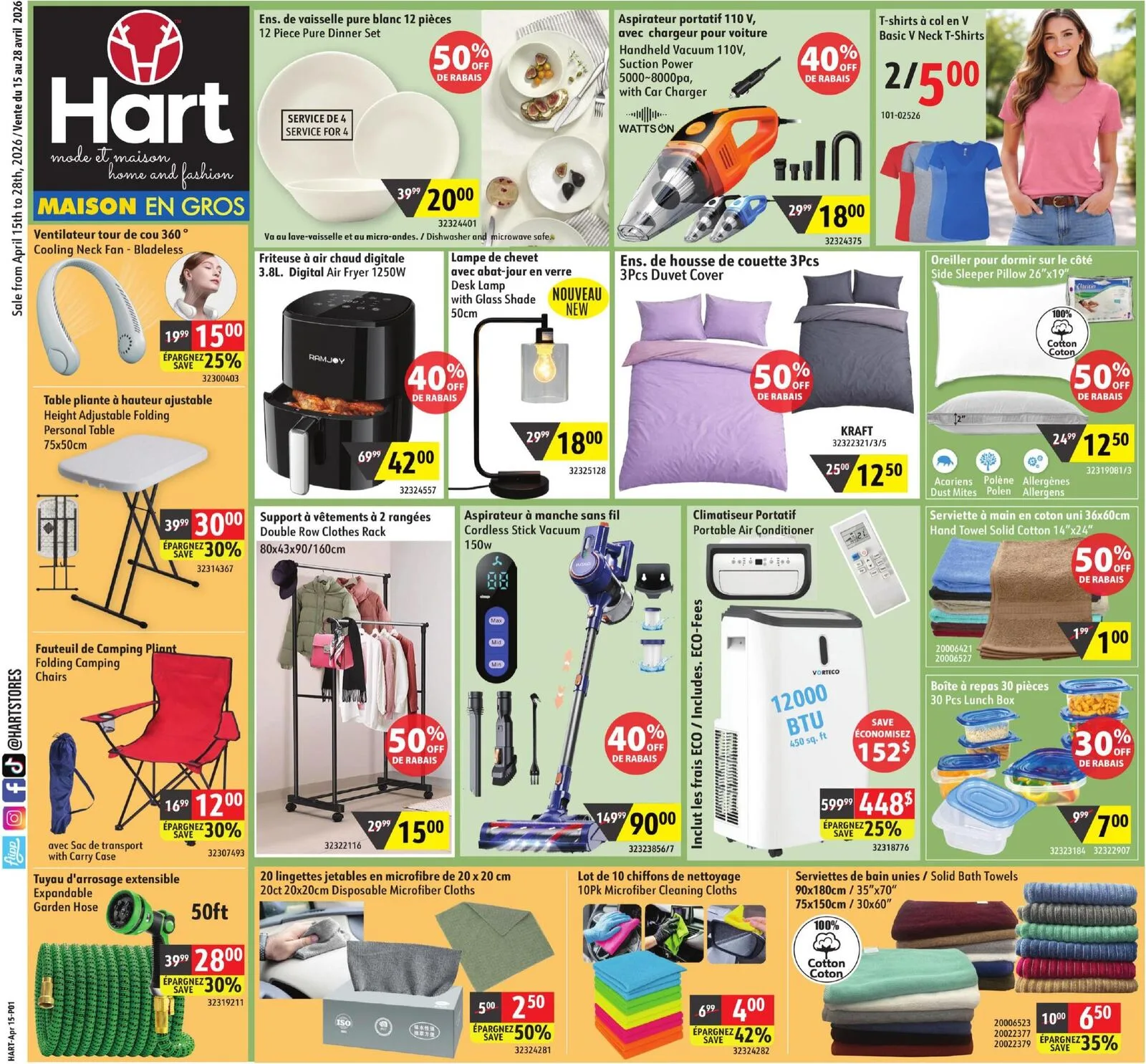 Page 1 de la Circulaire Hart du 15 au 28 avril 2026