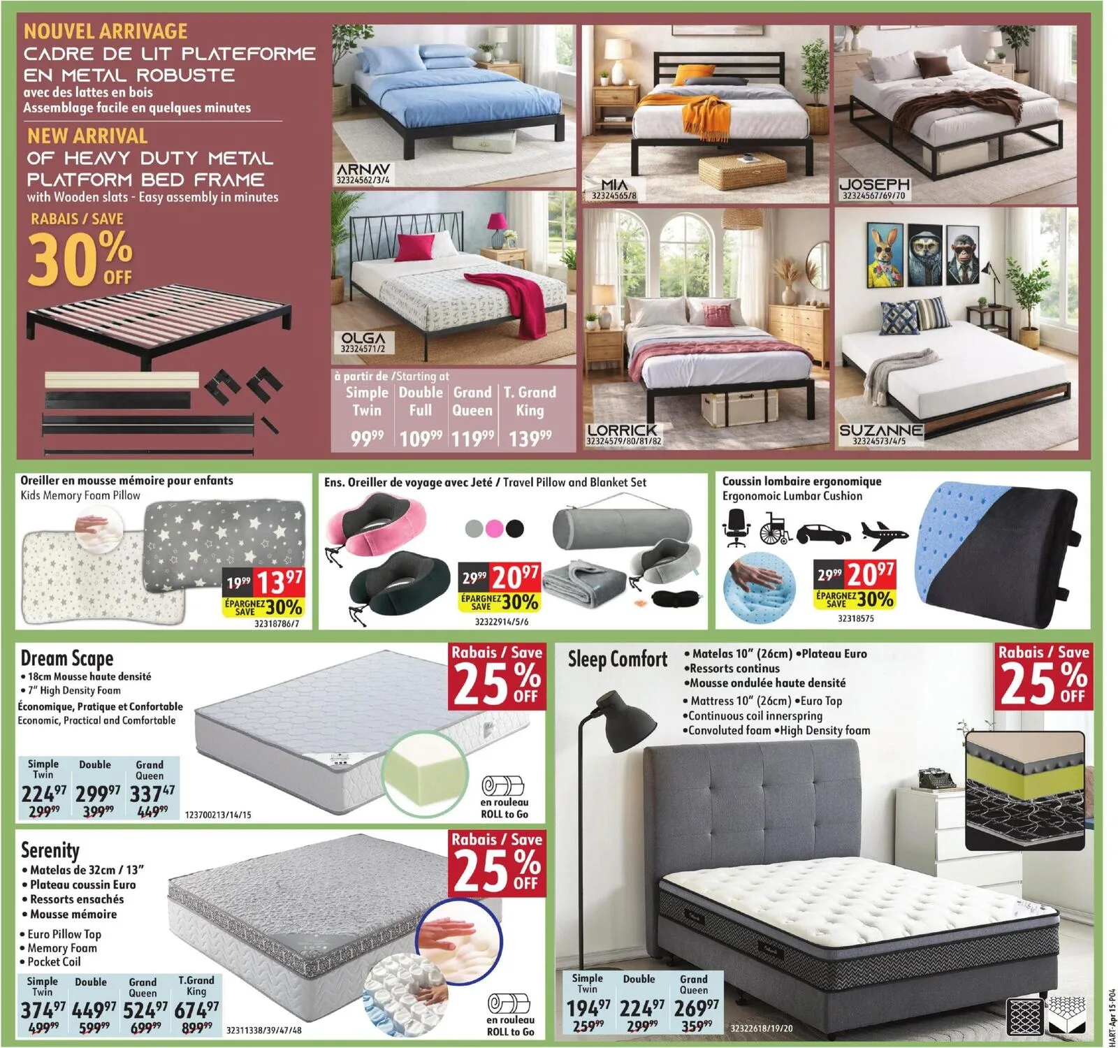 Page 4 de la Circulaire Hart du 15 au 28 avril 2026