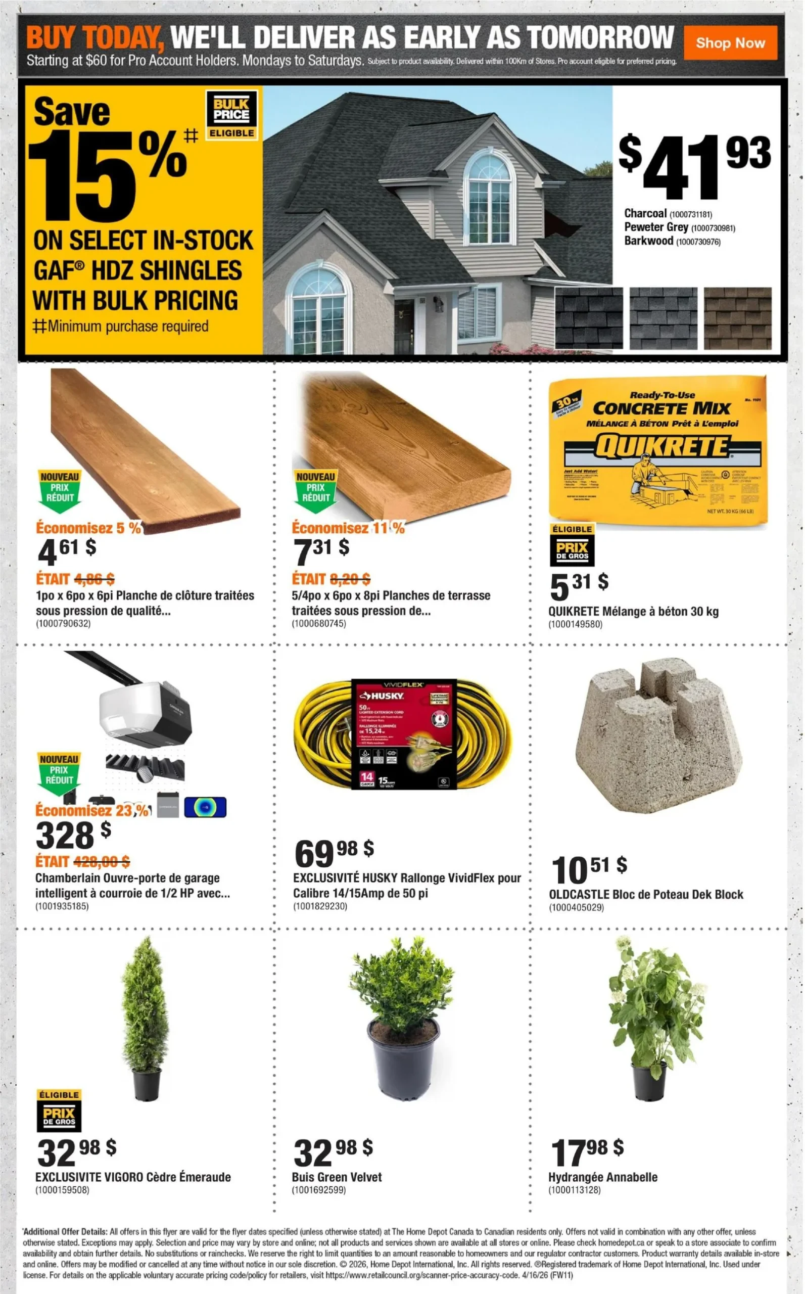 Page 11 de la Circulaire Home Depot du 14 au 27 mai 2026