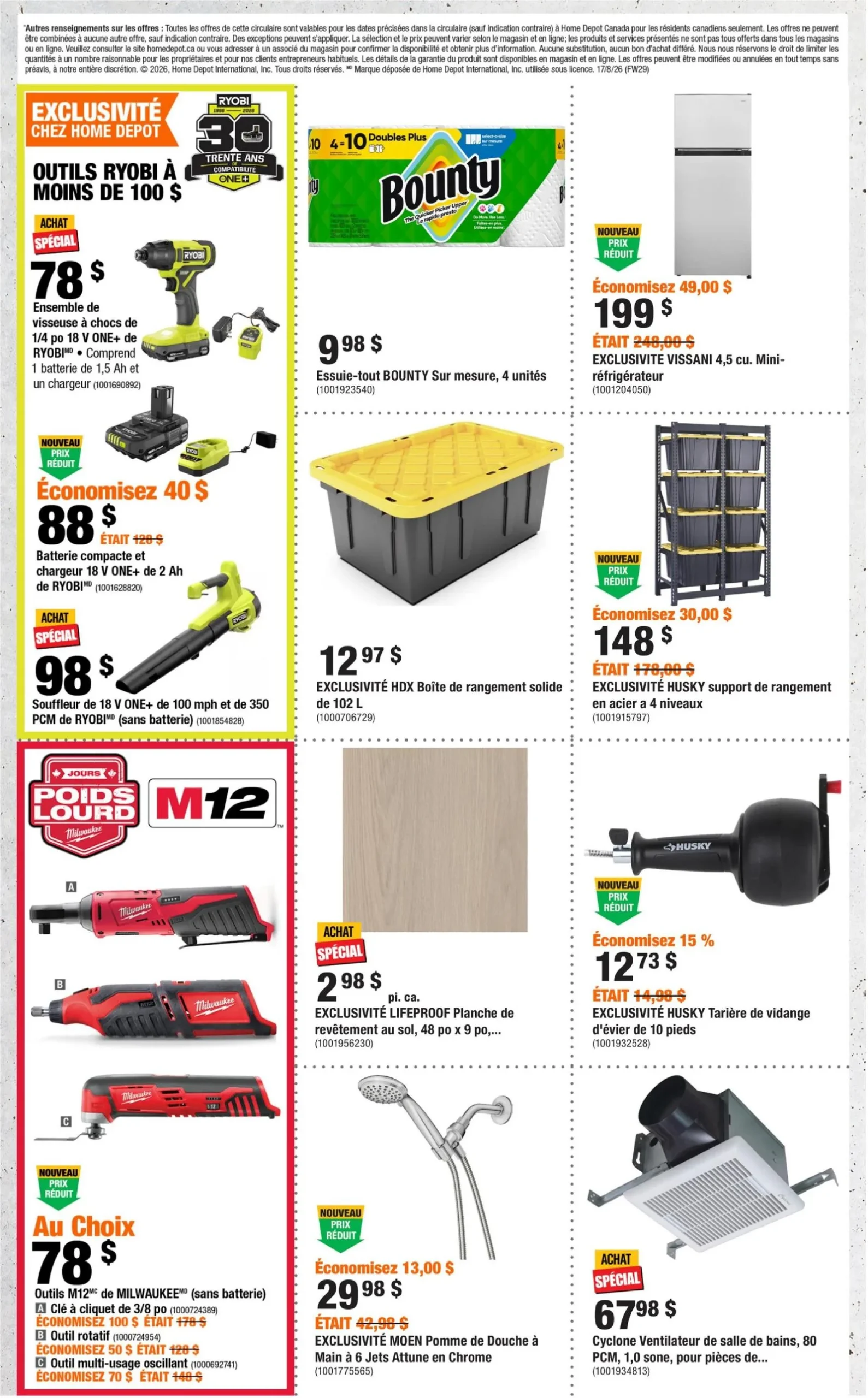 Page 2 de la Circulaire Home Depot du 20 au 26 août 2026