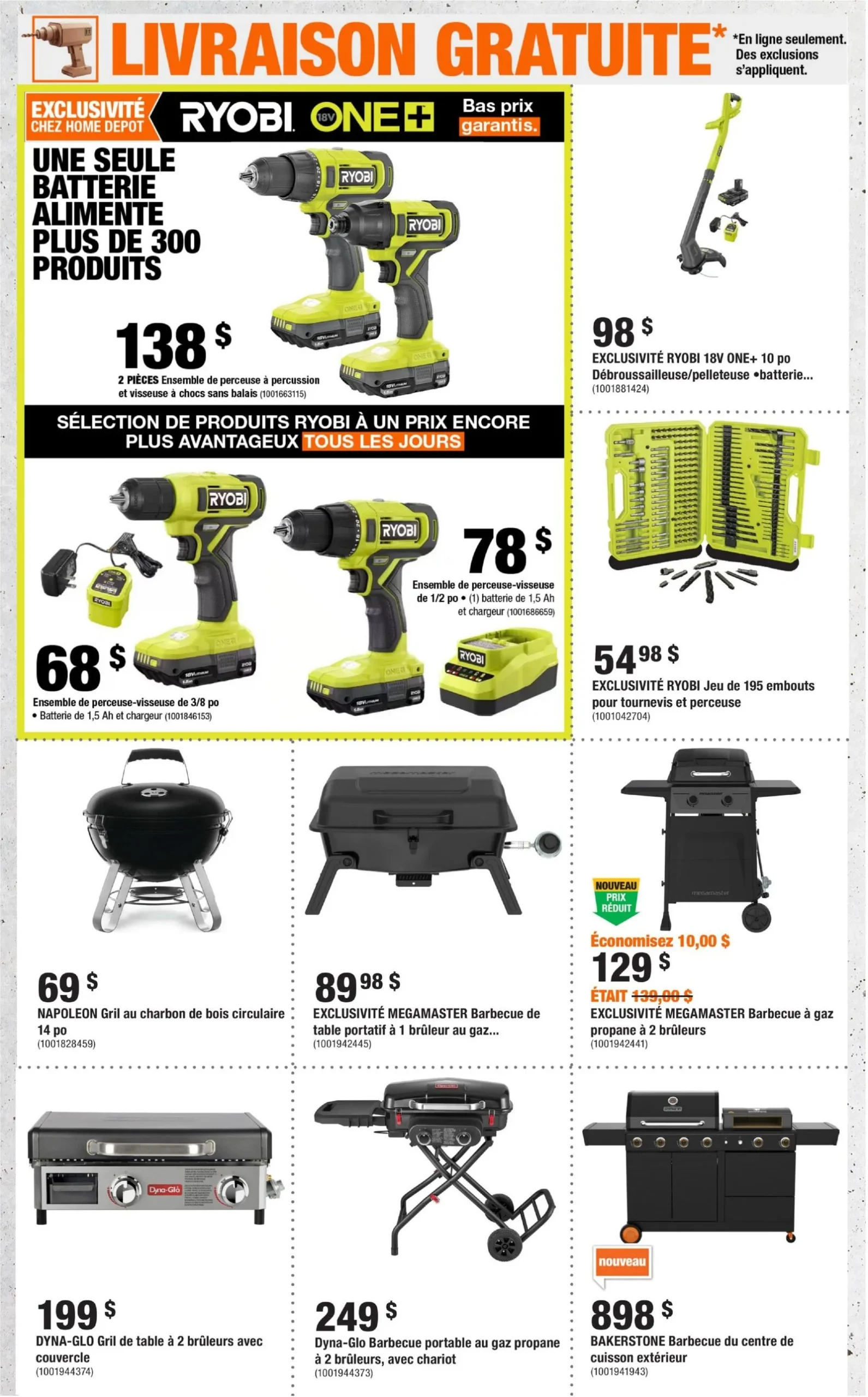 Page 4 de la Circulaire Home Depot du 23 juillet au 5 août 2026