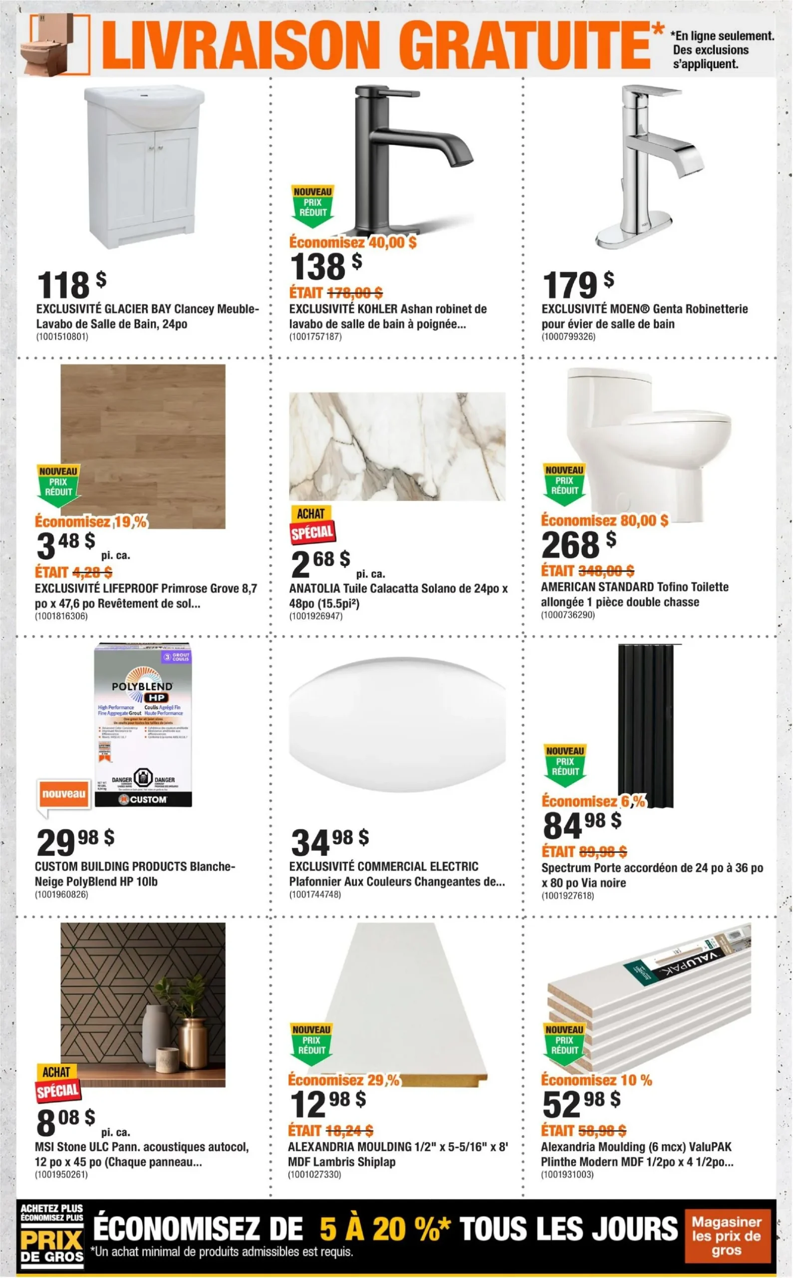Page 6 de la Circulaire Home Depot du 23 juillet au 5 août 2026