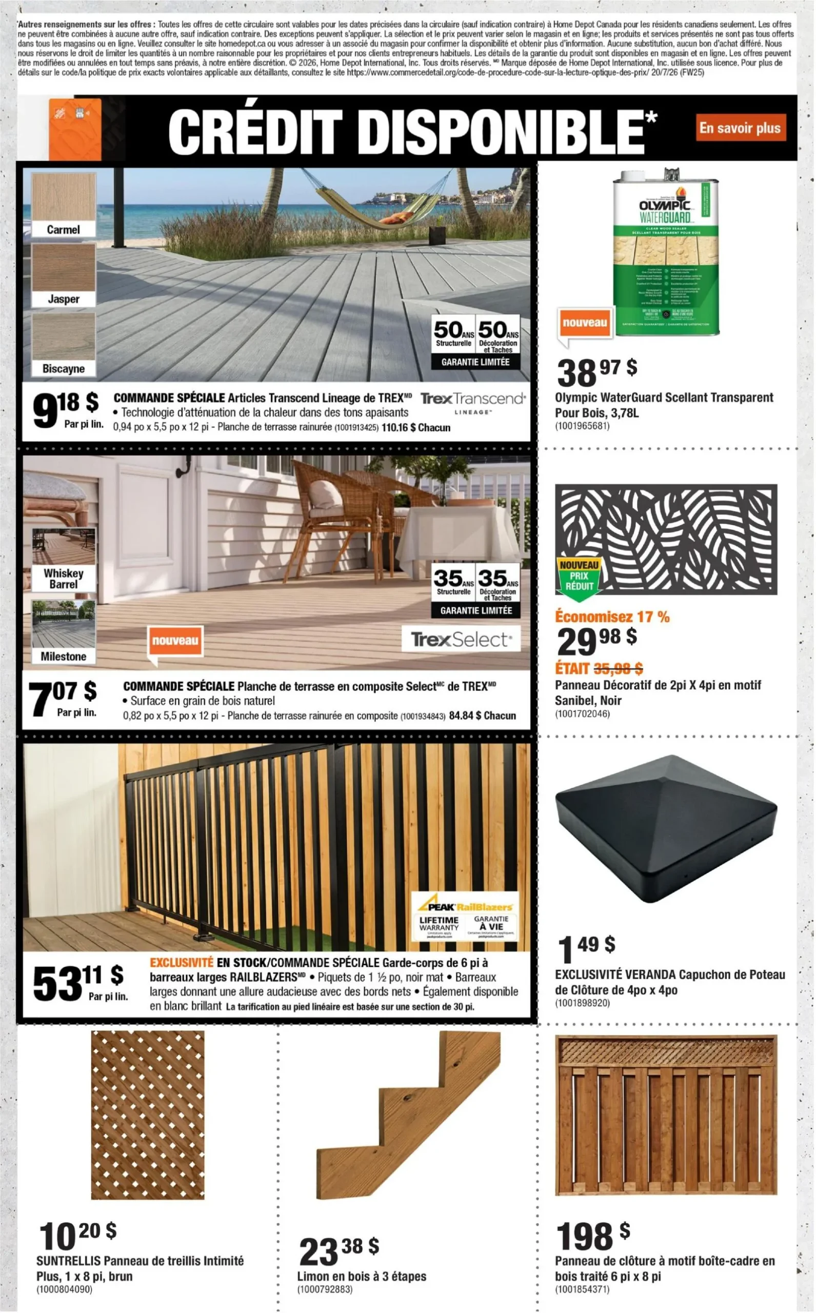Page 7 de la Circulaire Home Depot du 23 juillet au 5 août 2026