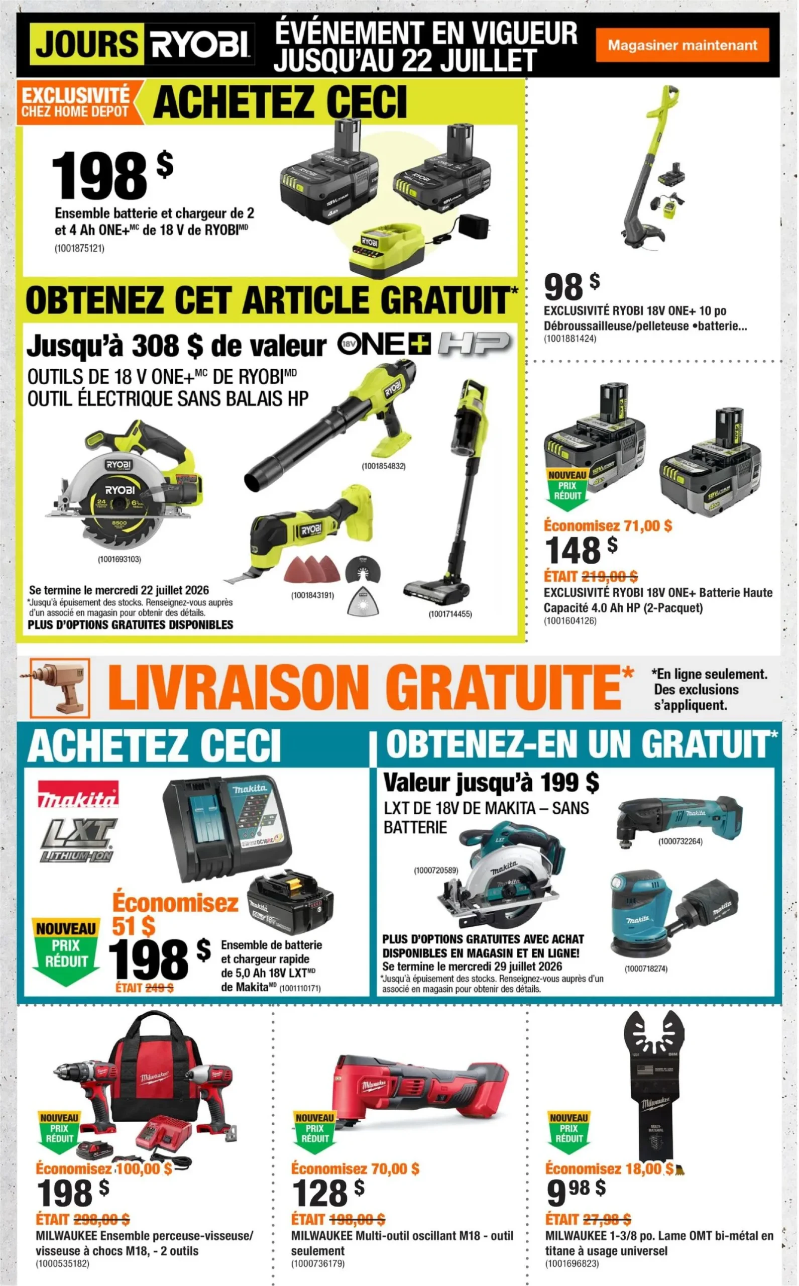 Page 5 de la Circulaire Home Depot du 25 juin au 8 juillet 2026