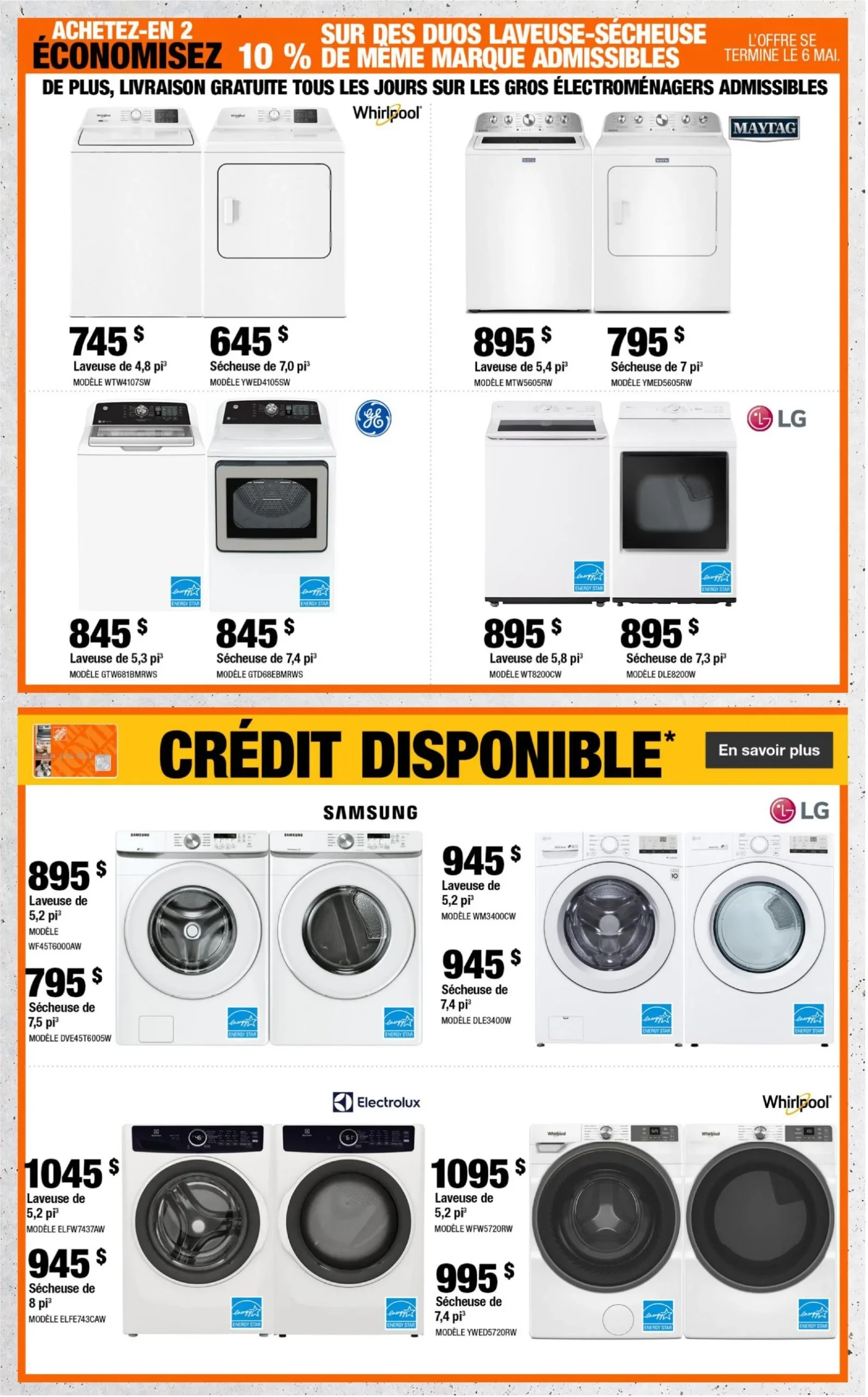 Page 5 de la Circulaire Home Depot du 30 avril au 13 mai 2026