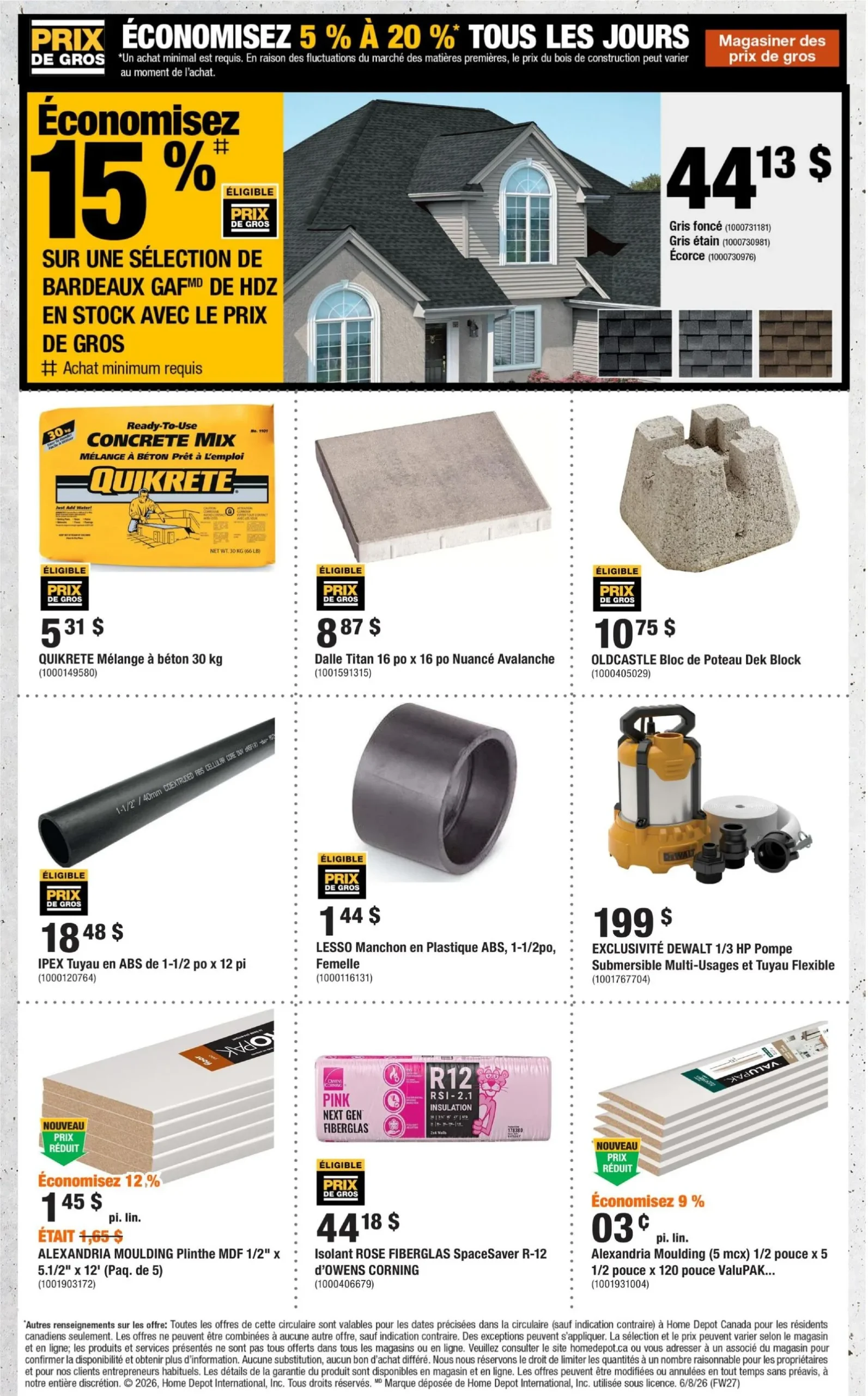 Page 7 de la Circulaire Home Depot du 6 au 19 août 2026