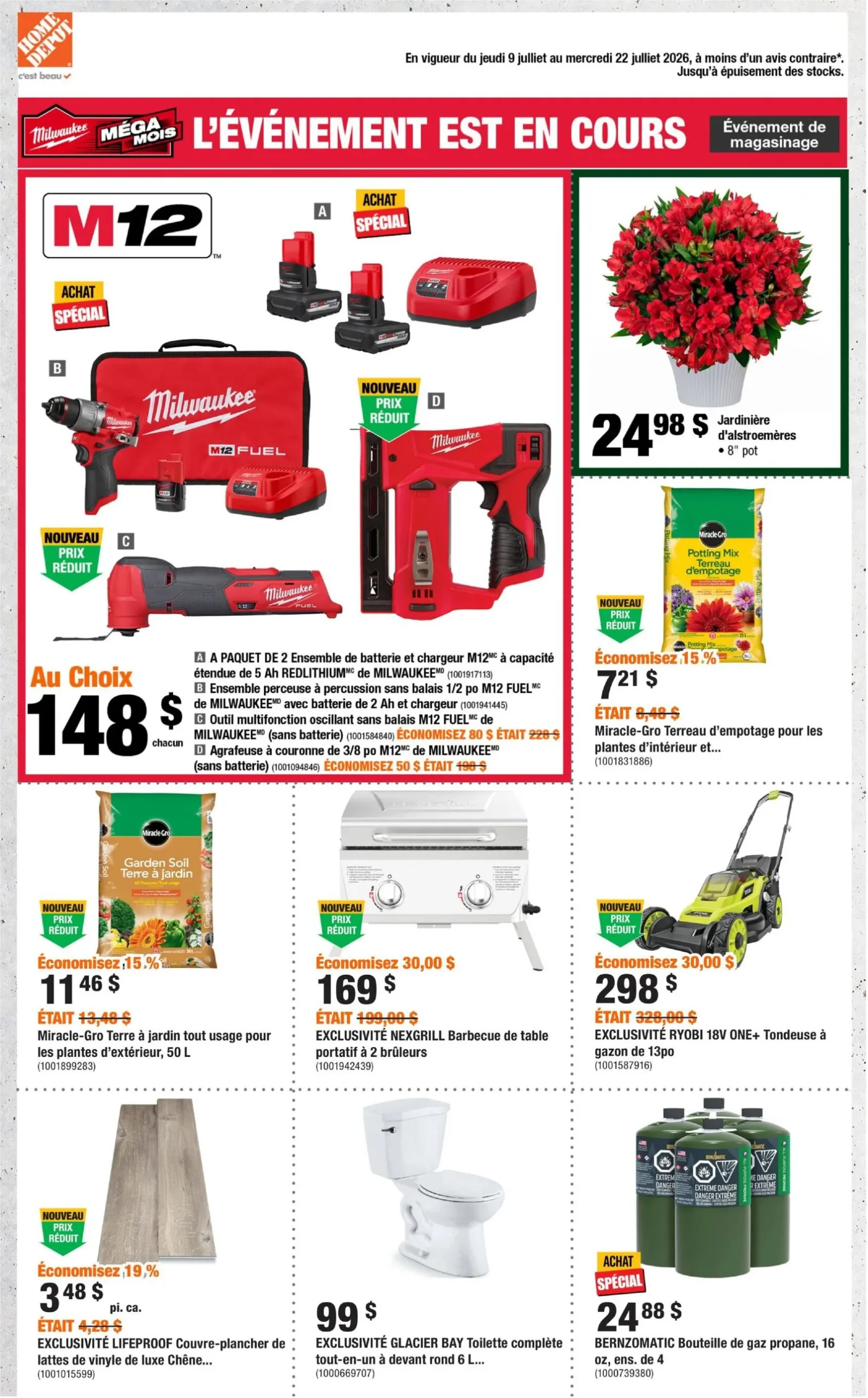Page 1 de la Circulaire Home Depot du 9 au 22 juillet 2026