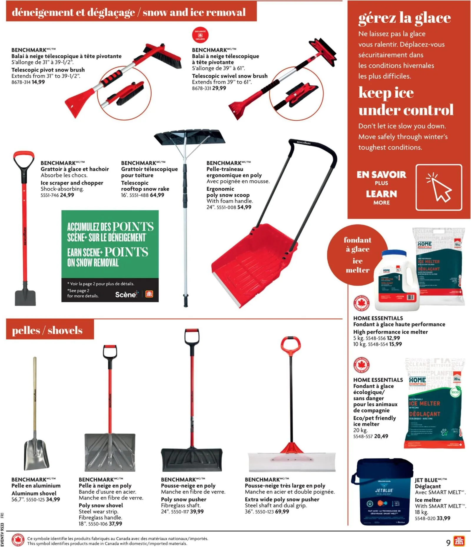 Page 9 de la Circulaire Home Hardware Automne et Hiver du 13 août au 4 novembre 2026