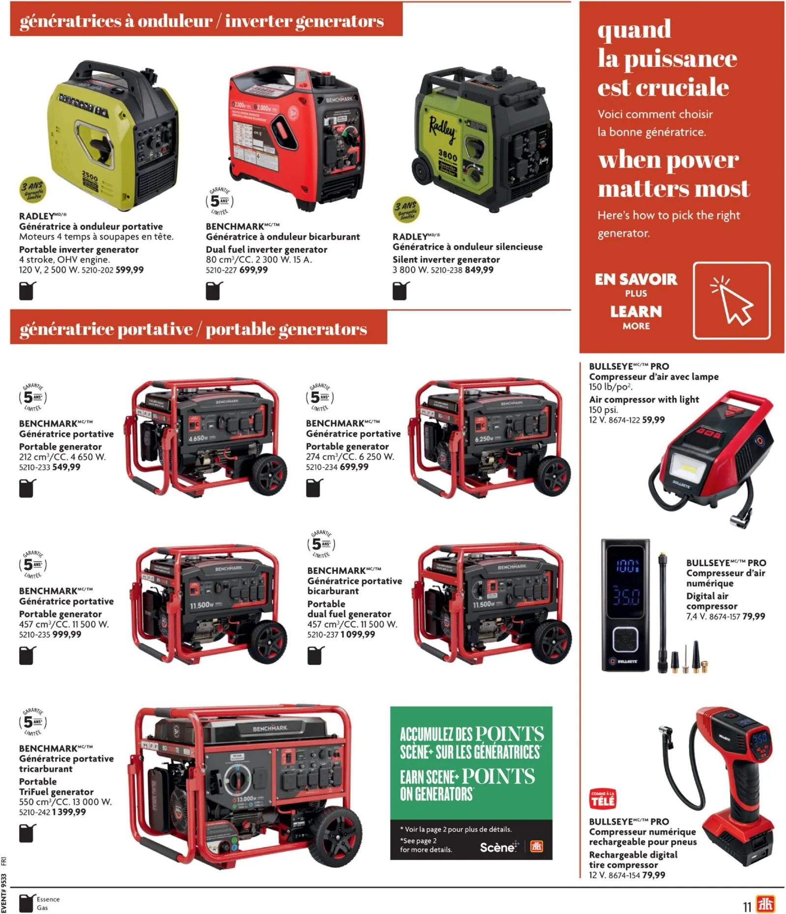 Page 11 de la Circulaire Home Hardware Automne et Hiver du 13 août au 4 novembre 2026