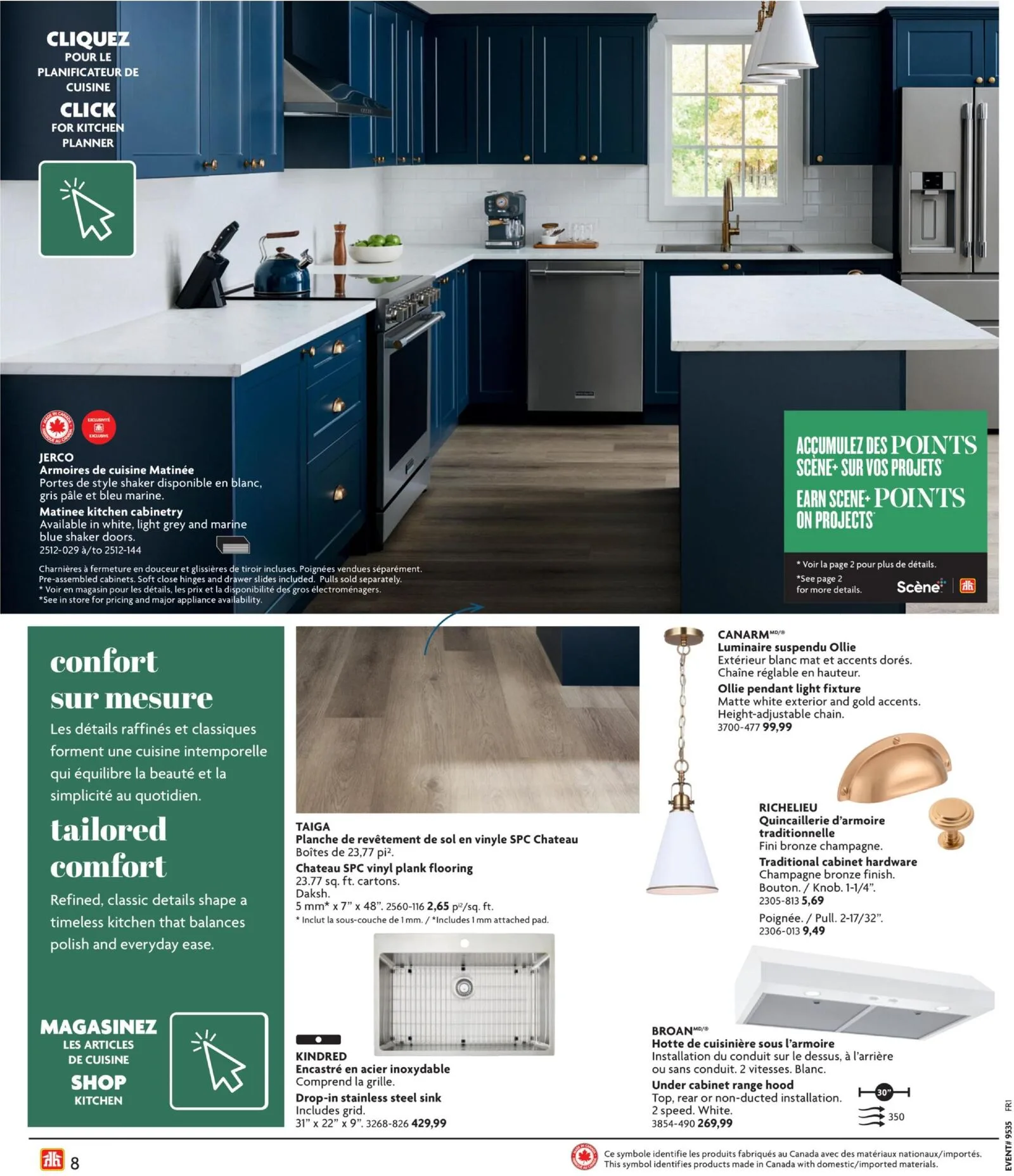 Page 8 de la Circulaire Home Hardware Cuisine et Sale de bain du 27 août au 18 novembre 2026