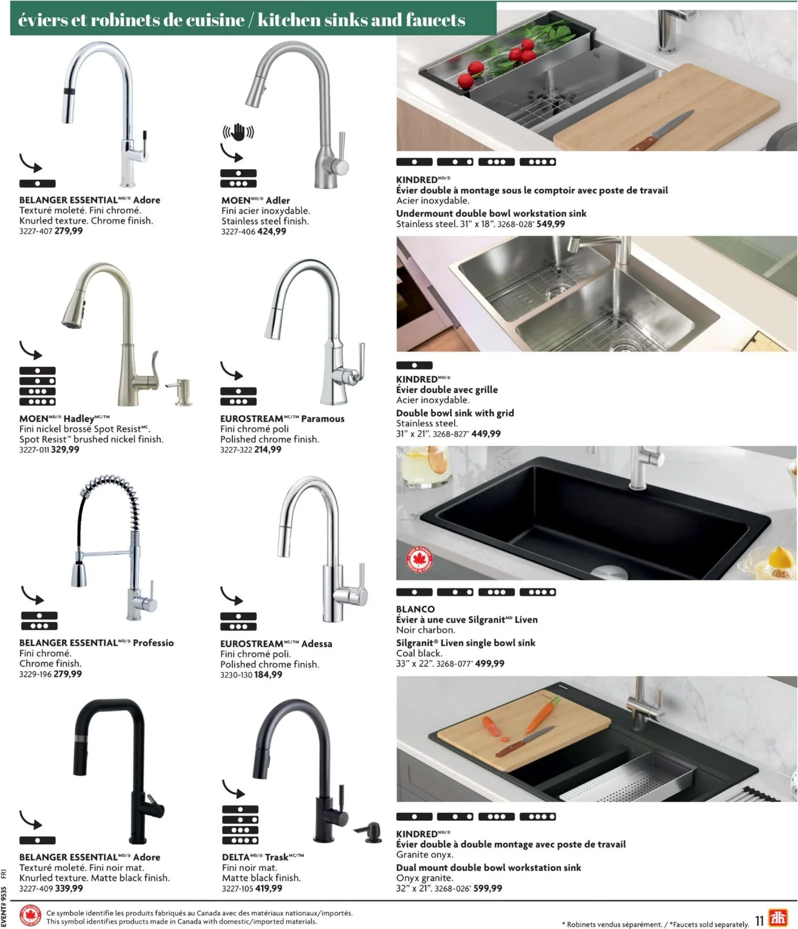 Page 11 de la Circulaire Home Hardware Cuisine et Sale de bain du 27 août au 18 novembre 2026