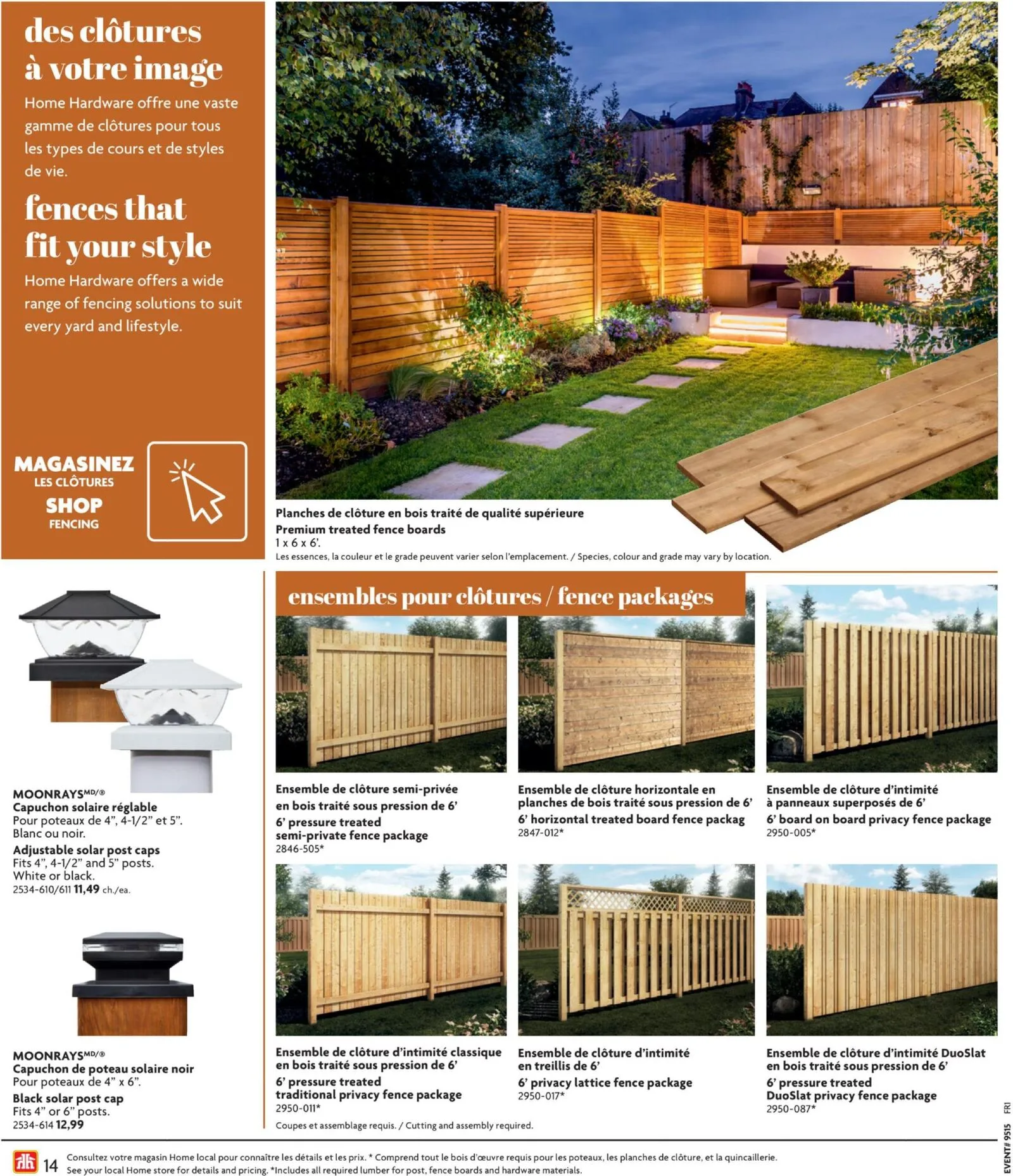 Page 14 de la Circulaire Home Hardware Guide de Construction du 9 avril au 31 juillet 2026