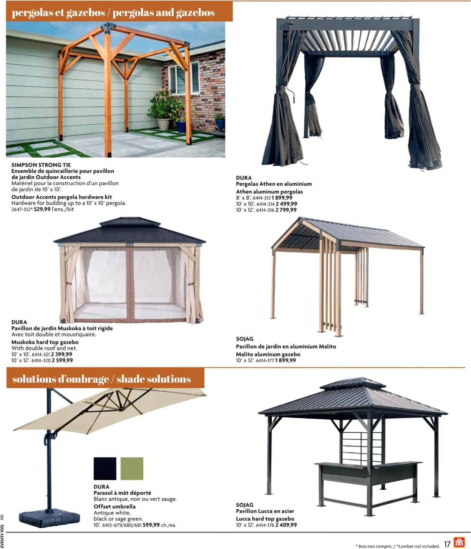 Page 17 de la Circulaire Home Hardware Guide de Construction du 9 avril au 31 juillet 2026