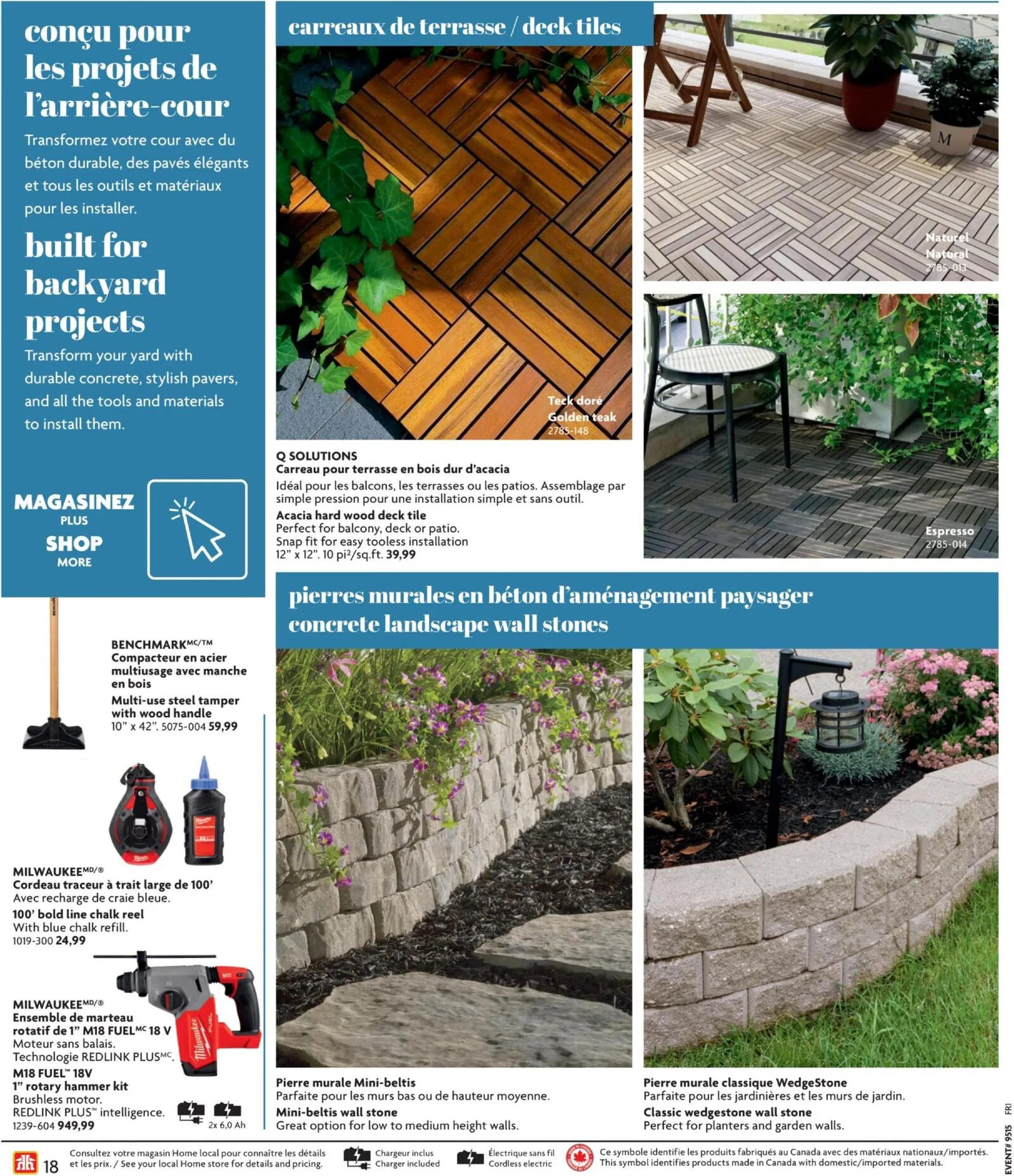 Page 18 de la Circulaire Home Hardware Guide de Construction du 9 avril au 31 juillet 2026