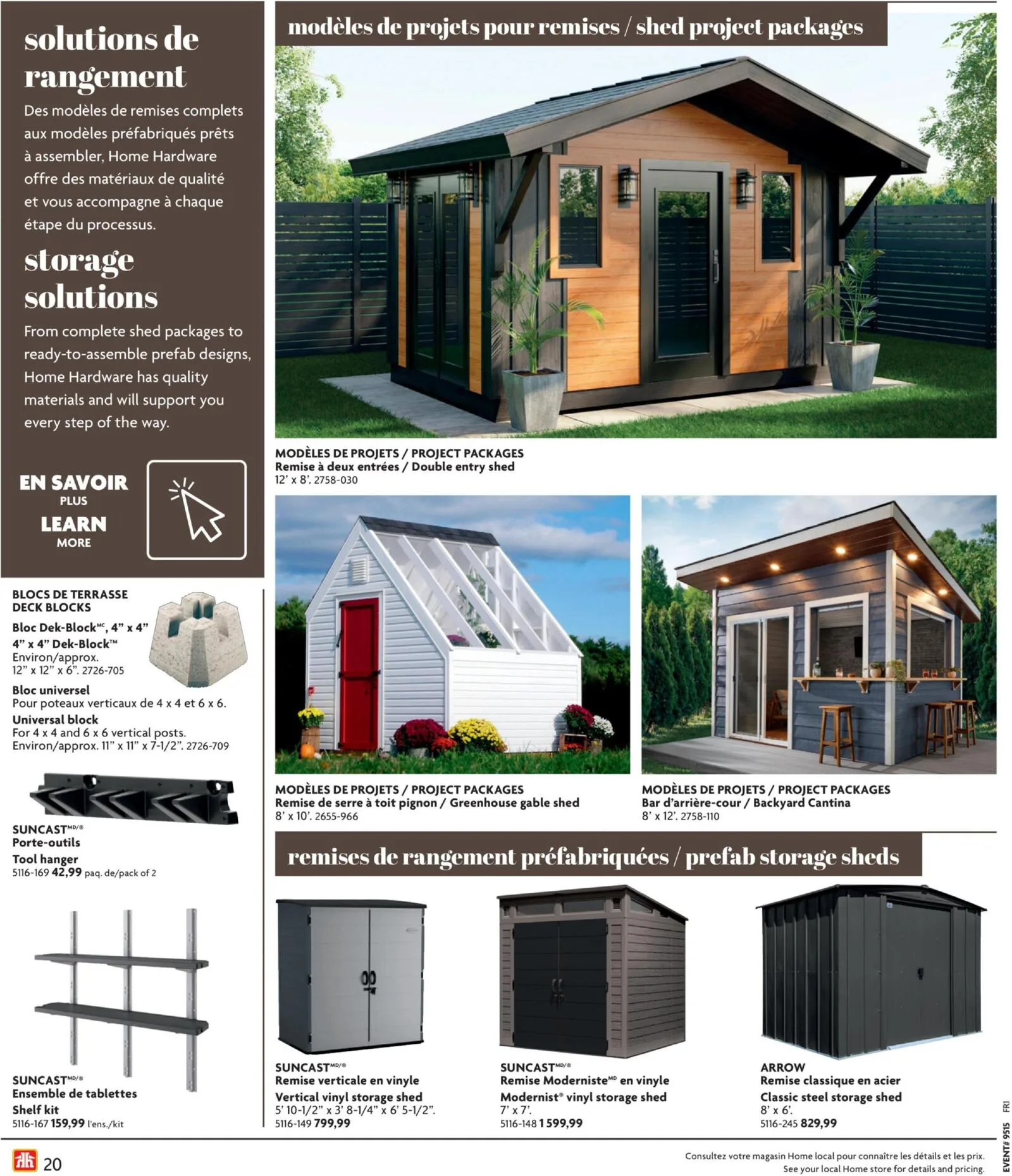 Page 20 de la Circulaire Home Hardware Guide de Construction du 9 avril au 31 juillet 2026