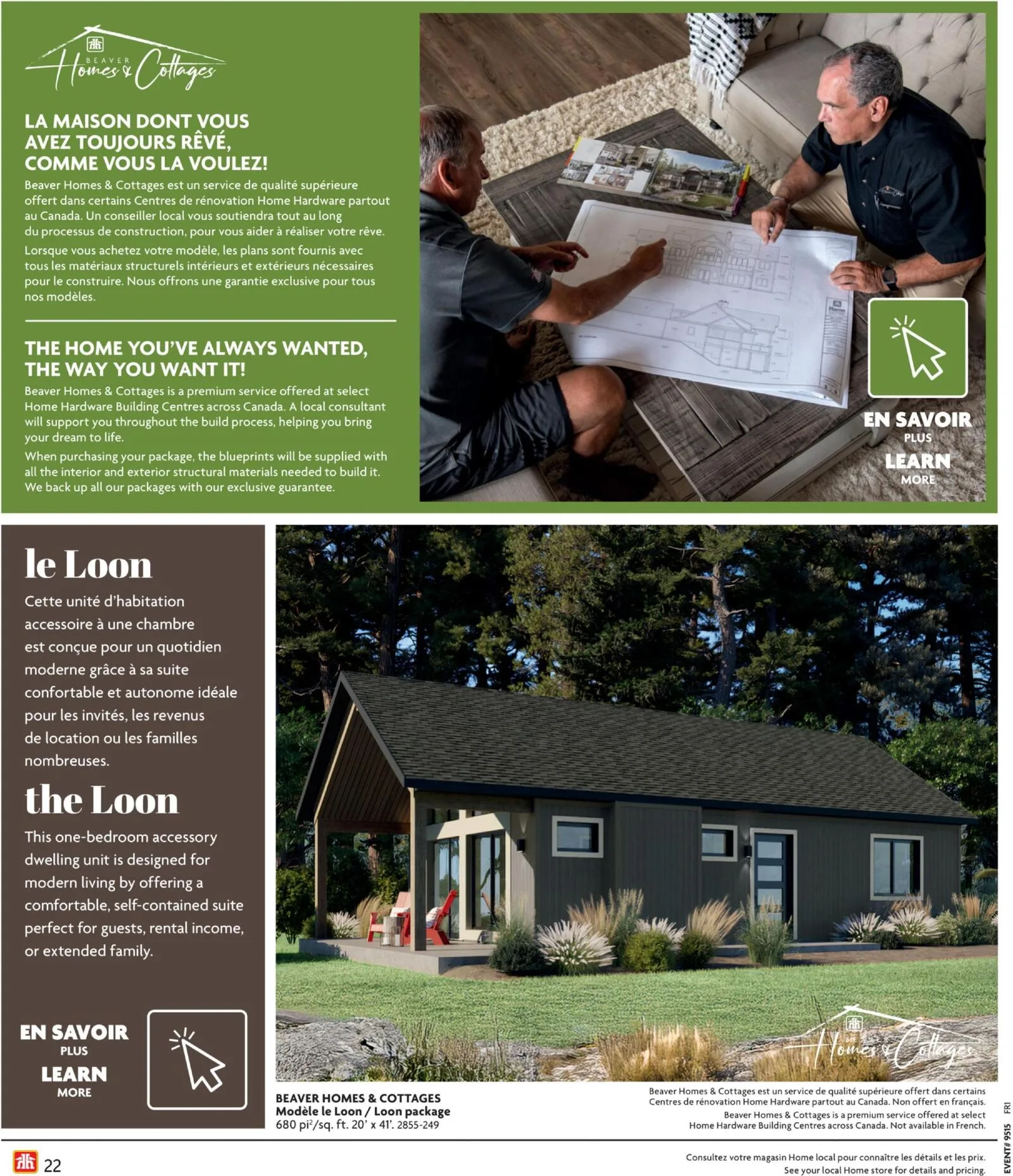 Page 22 de la Circulaire Home Hardware Guide de Construction du 9 avril au 31 juillet 2026