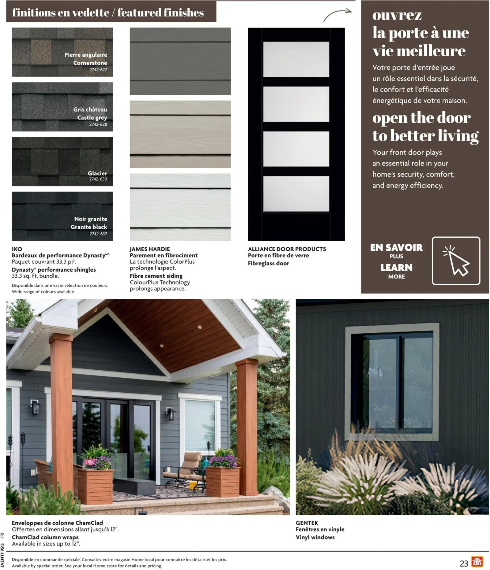 Page 23 de la Circulaire Home Hardware Guide de Construction du 9 avril au 31 juillet 2026