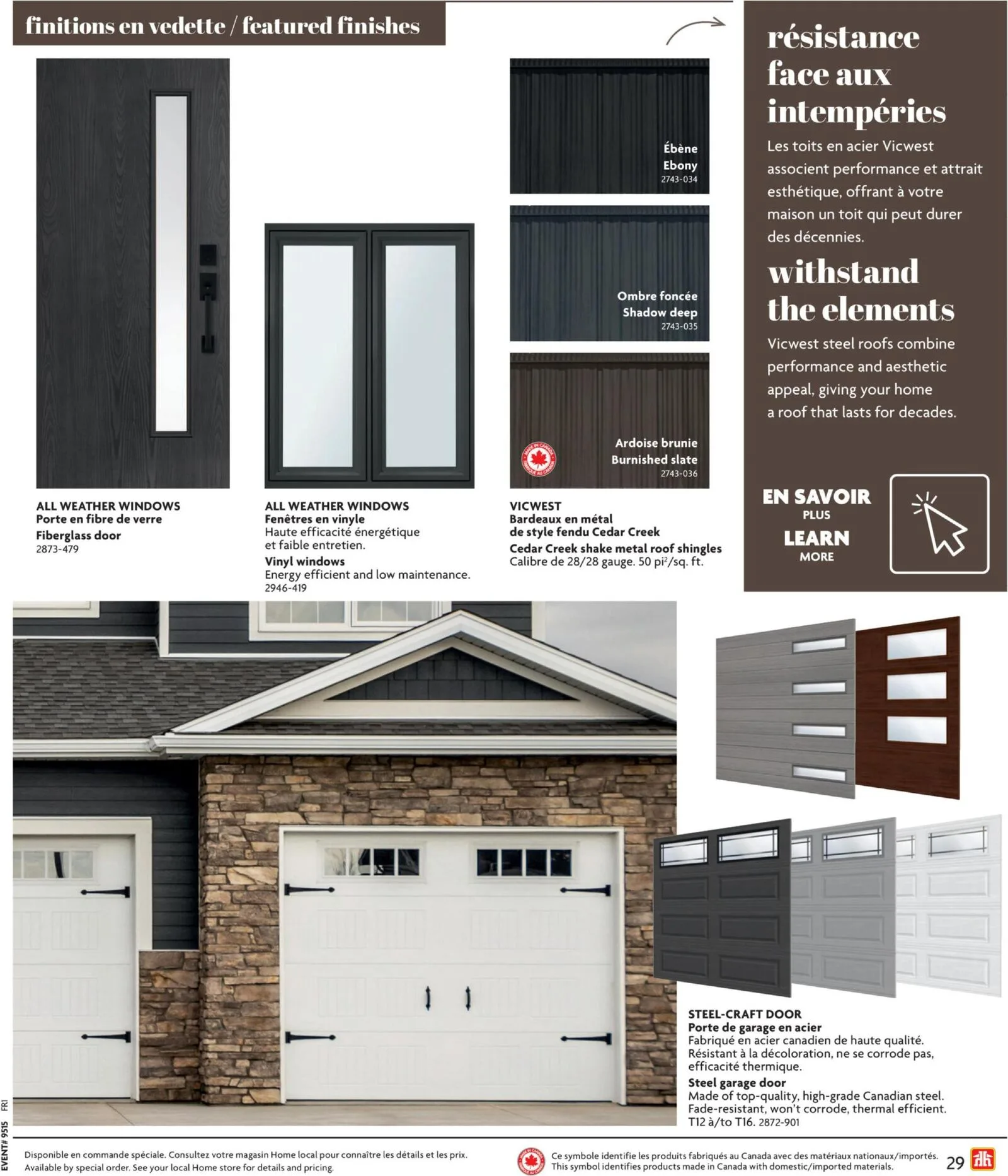 Page 29 de la Circulaire Home Hardware Guide de Construction du 9 avril au 31 juillet 2026