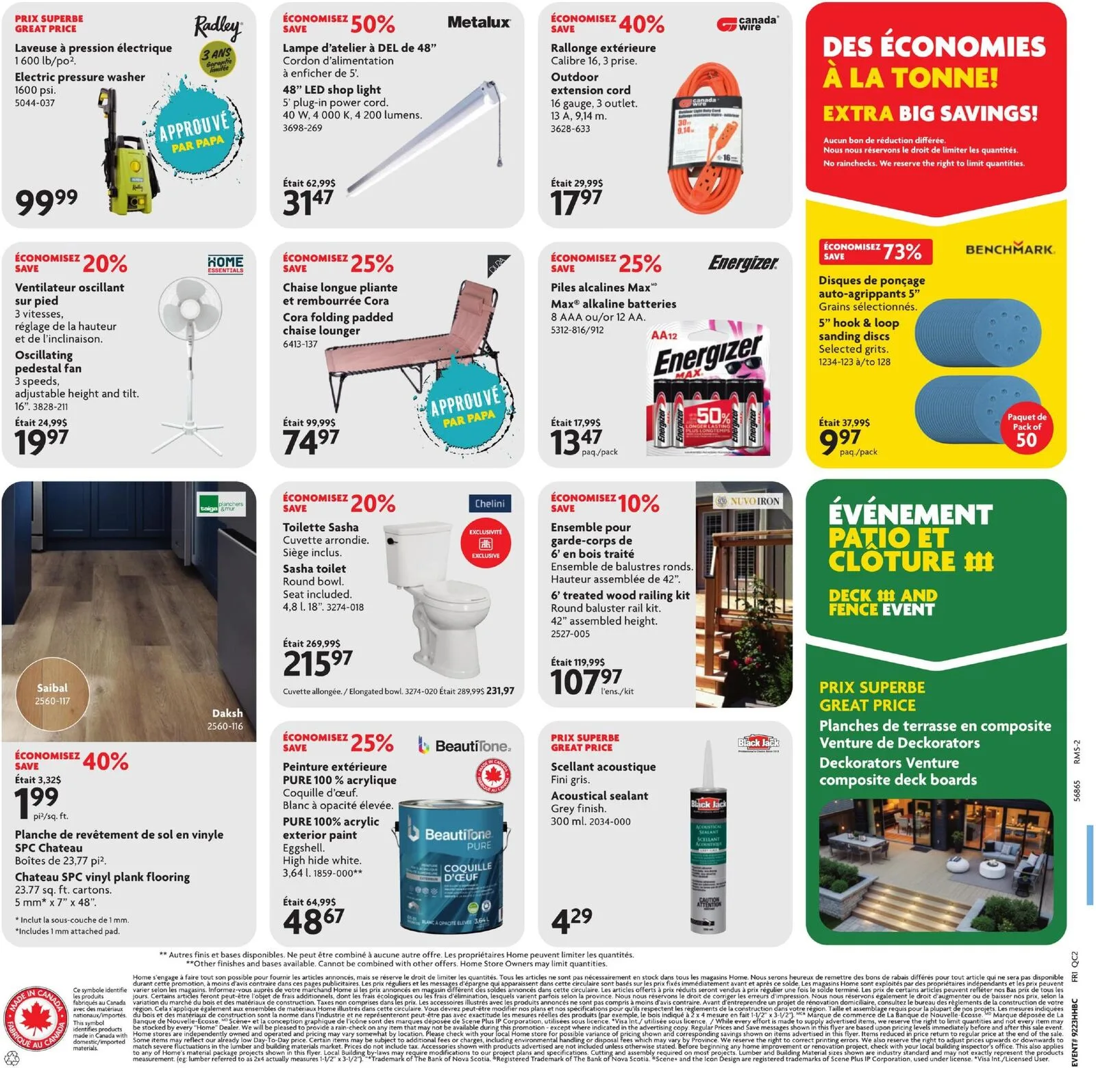 Page 2 de la Circulaire Home Hardware LBM du 4 au 17 juin 2026