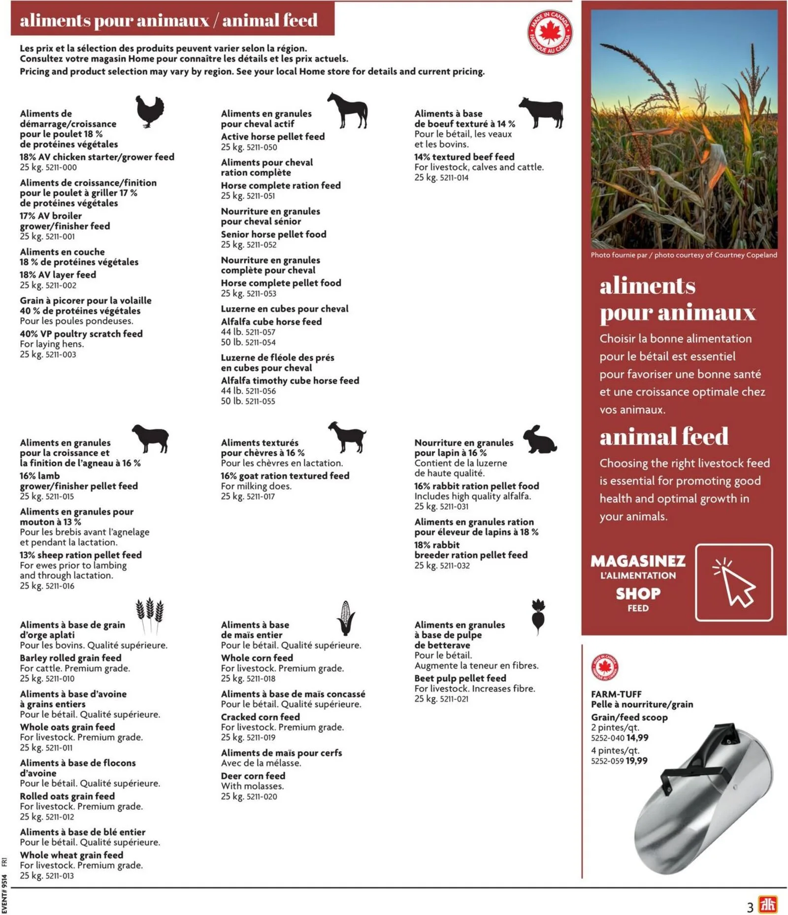 Page 3 de la Circulaire Home Hardware Vie à la ferme du 2 avril au 31 décembre 2026