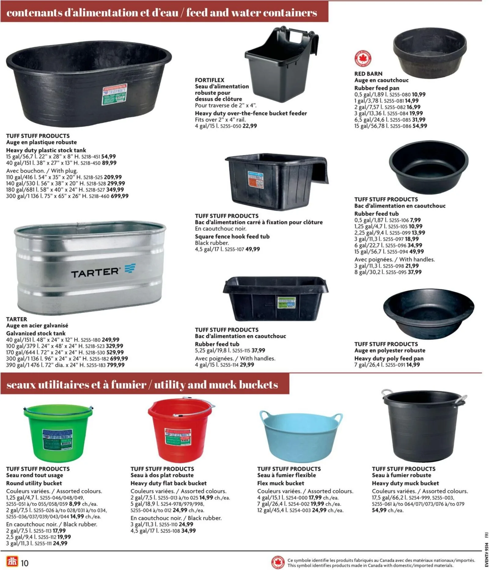 Page 10 de la Circulaire Home Hardware Vie à la ferme du 2 avril au 31 décembre 2026