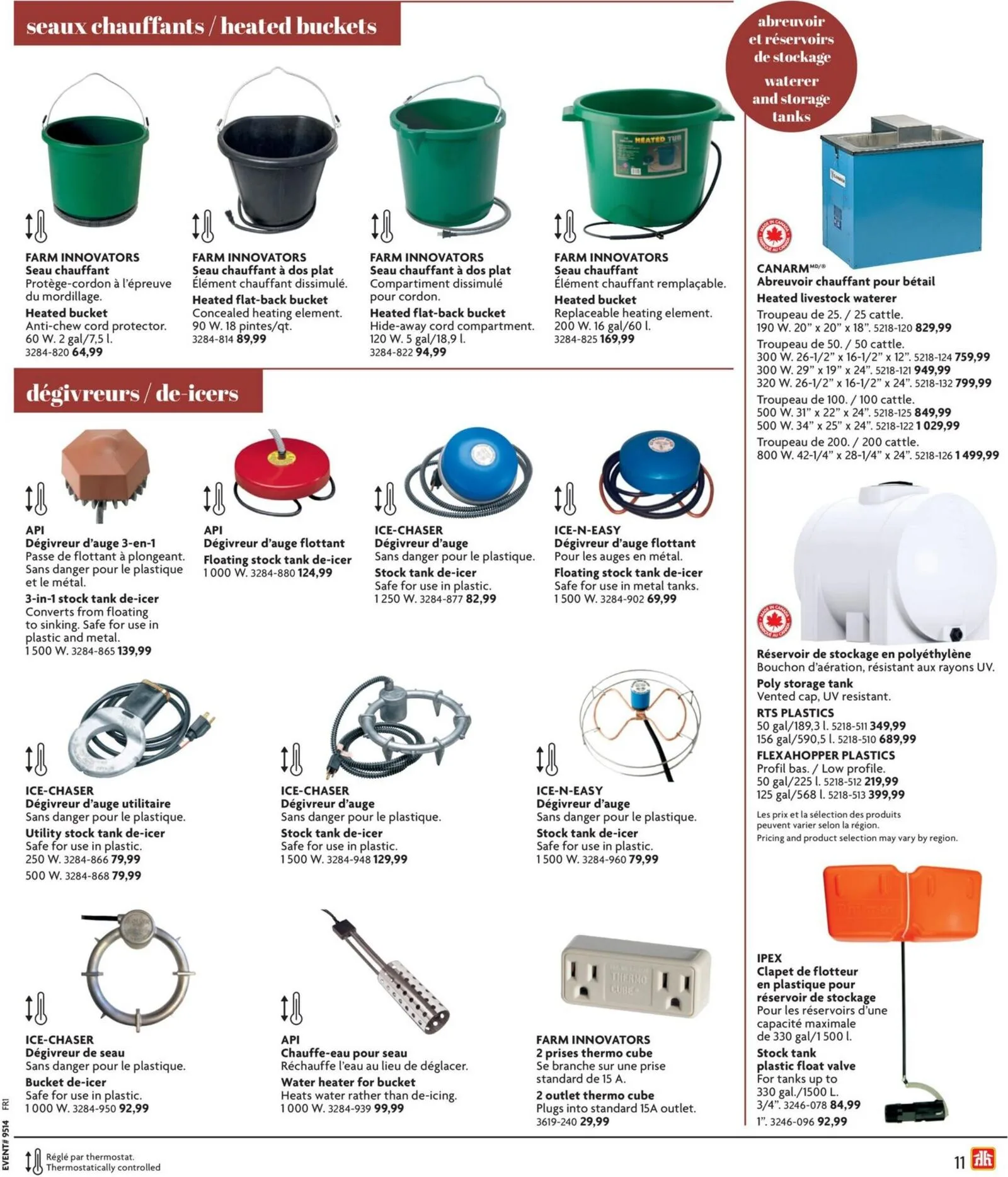 Page 11 de la Circulaire Home Hardware Vie à la ferme du 2 avril au 31 décembre 2026
