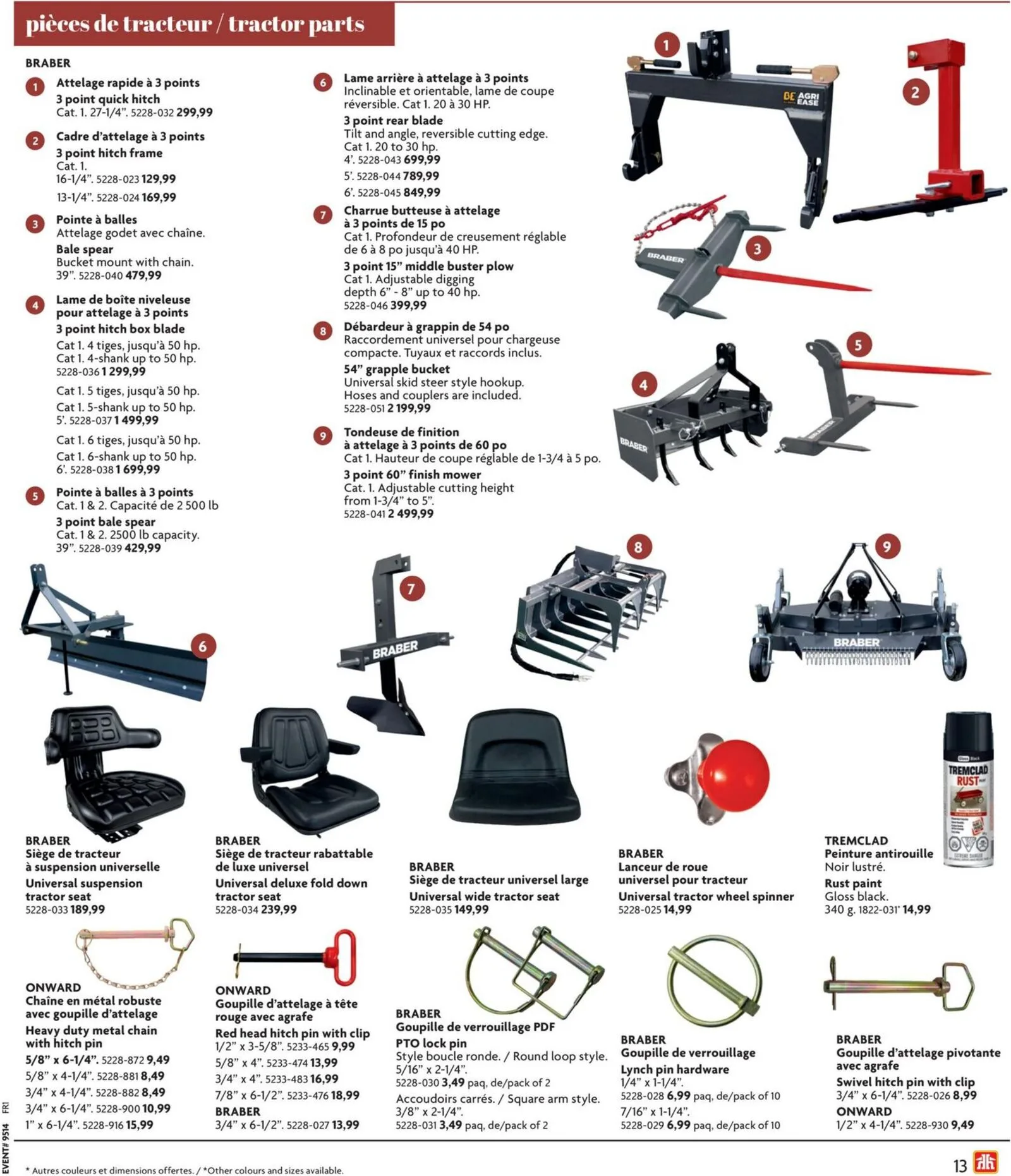 Page 13 de la Circulaire Home Hardware Vie à la ferme du 2 avril au 31 décembre 2026