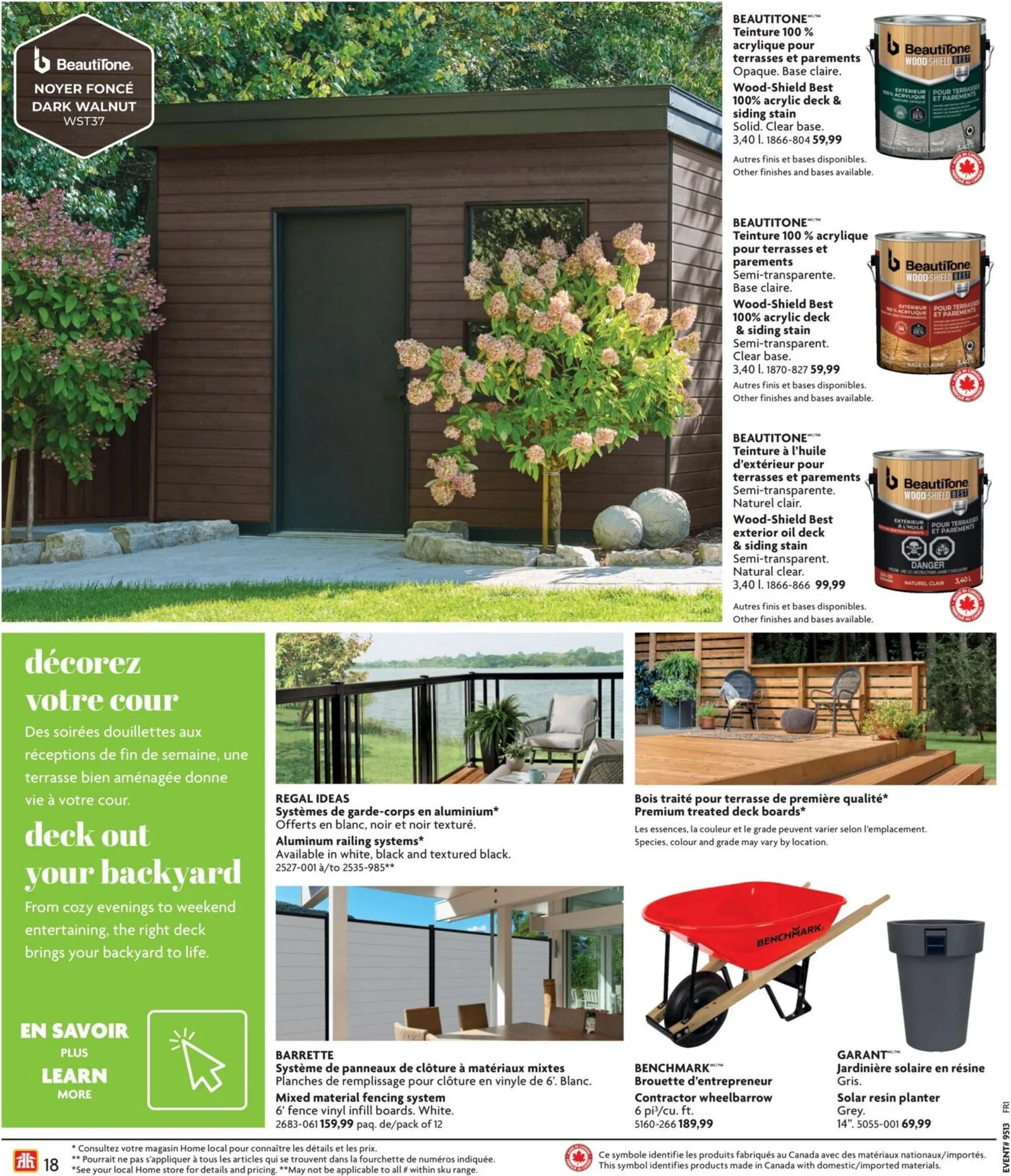 Page 19 de la Circulaire Home Hardware Vie à l&rsquo;extérieur du 26 mars au 17 juin 2026
