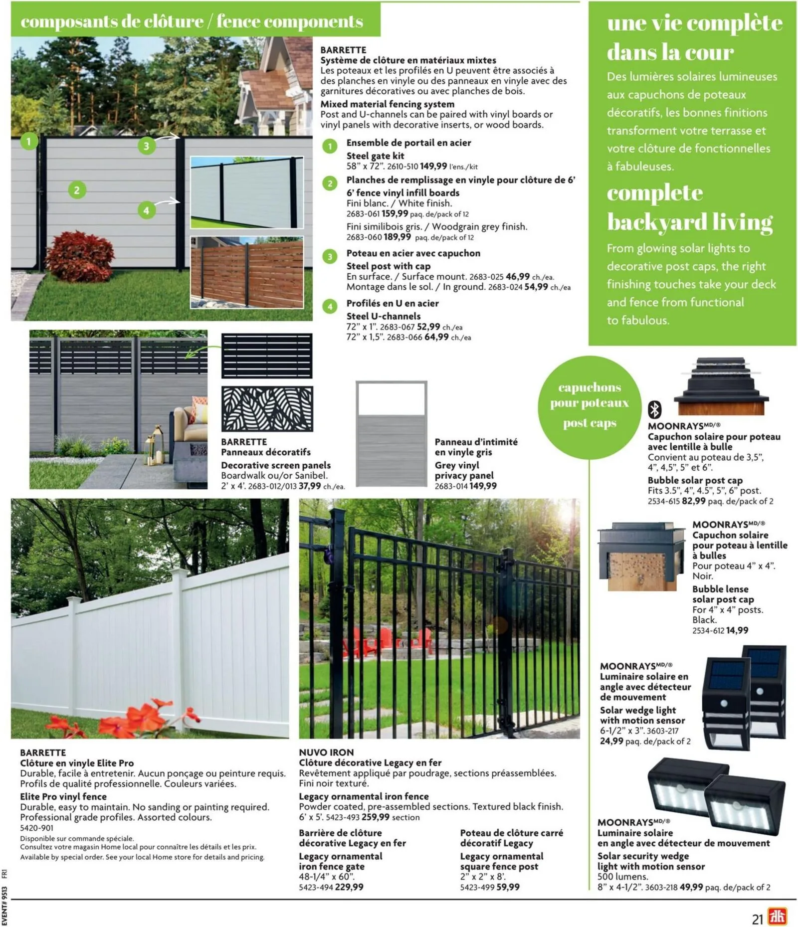 Page 22 de la Circulaire Home Hardware Vie à l&rsquo;extérieur du 26 mars au 17 juin 2026
