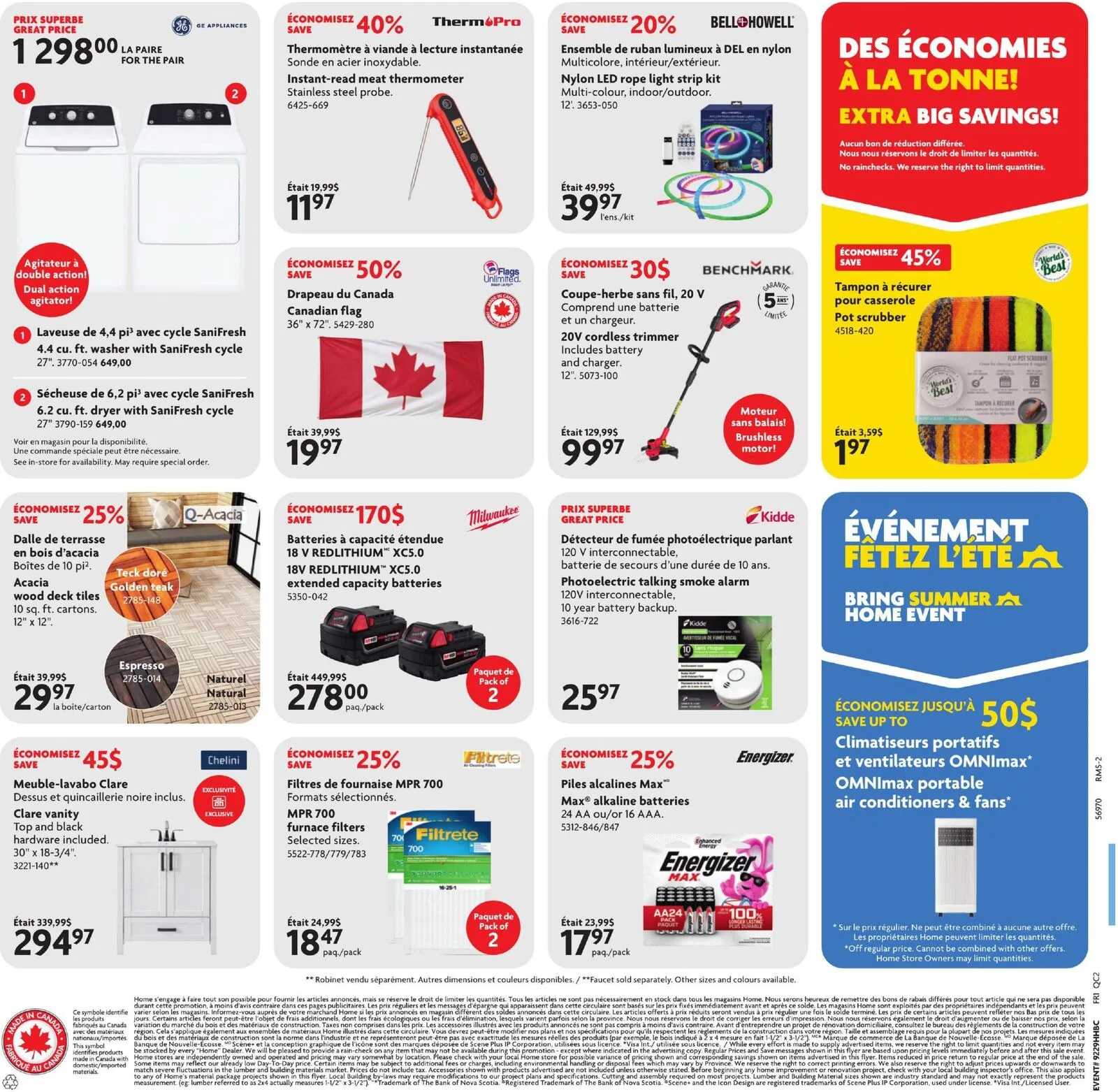 Page 2 de la Circulaire Home Hardware du 16 au 29 juillet 2026