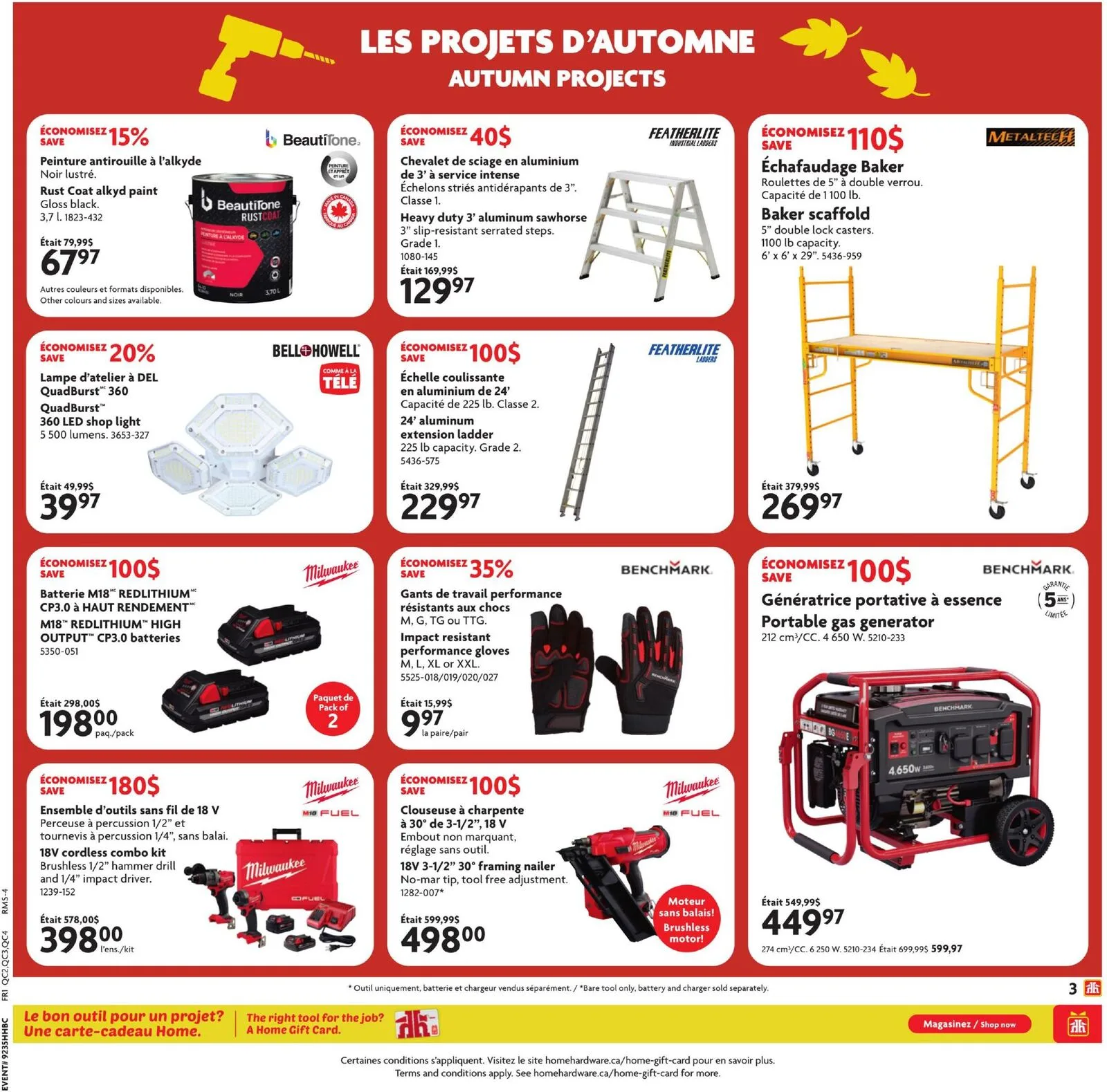 Page 4 de la Circulaire Home Hardware du 27 août au 9 septembre 2026