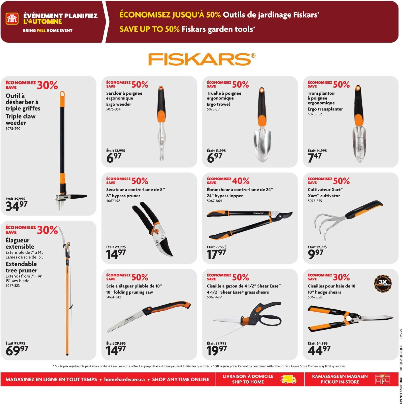 Page 8 de la Circulaire Home Hardware du 27 août au 9 septembre 2026