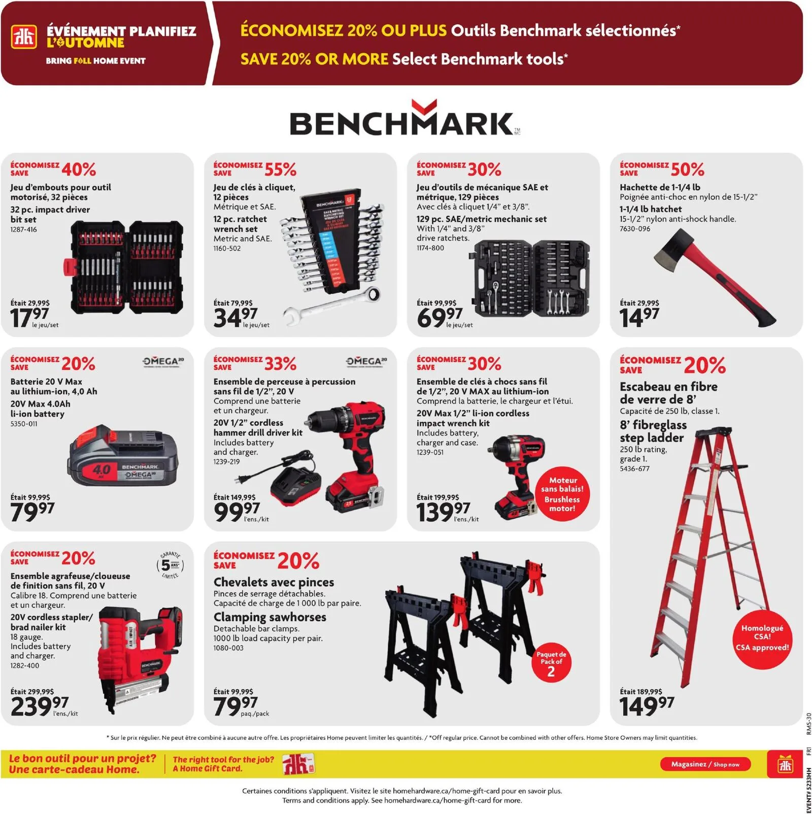 Page 15 de la Circulaire Home Hardware du 27 août au 9 septembre 2026