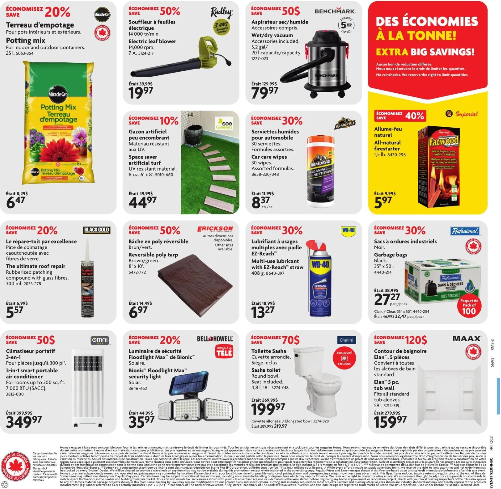 Page 2 de la Circulaire Home Hardware du 30 juillet au 12 août 2026
