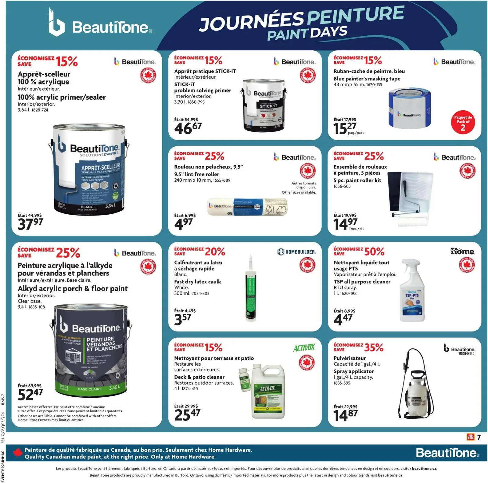 Page 8 de la Circulaire Home Hardware du 30 juillet au 12 août 2026
