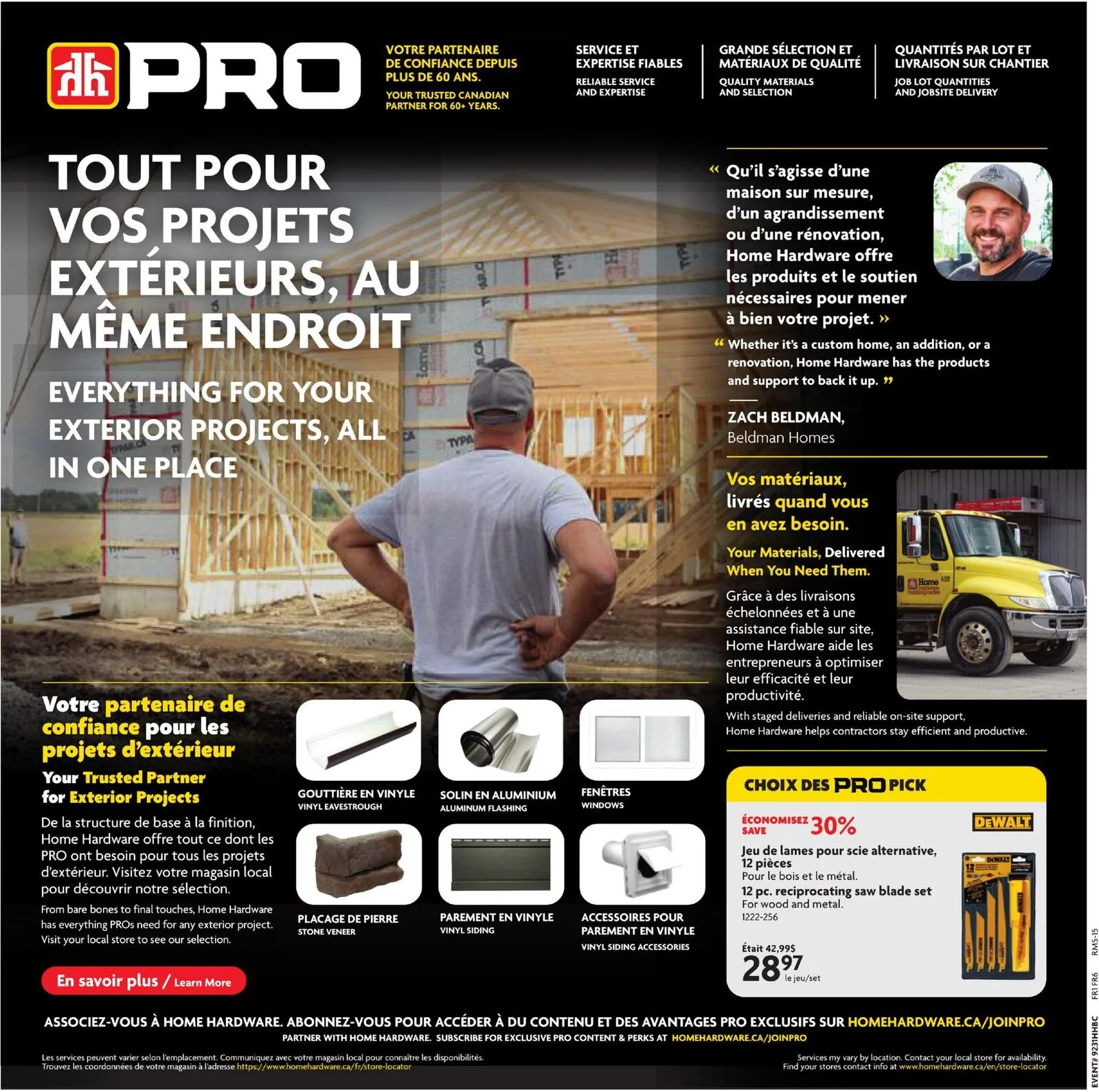 Page 9 de la Circulaire Home Hardware du 30 juillet au 12 août 2026