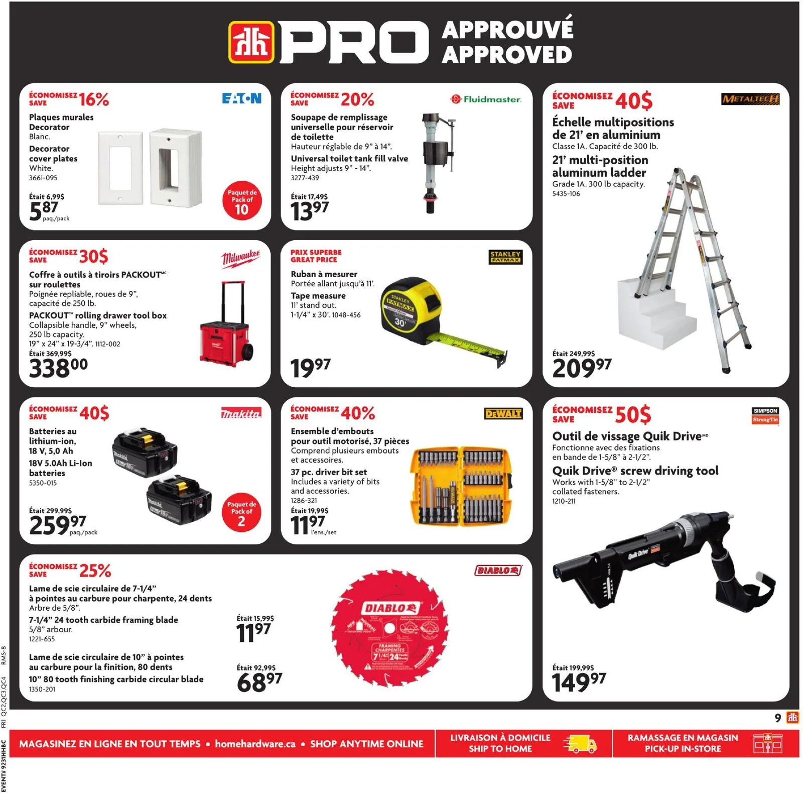 Page 10 de la Circulaire Home Hardware du 30 juillet au 12 août 2026