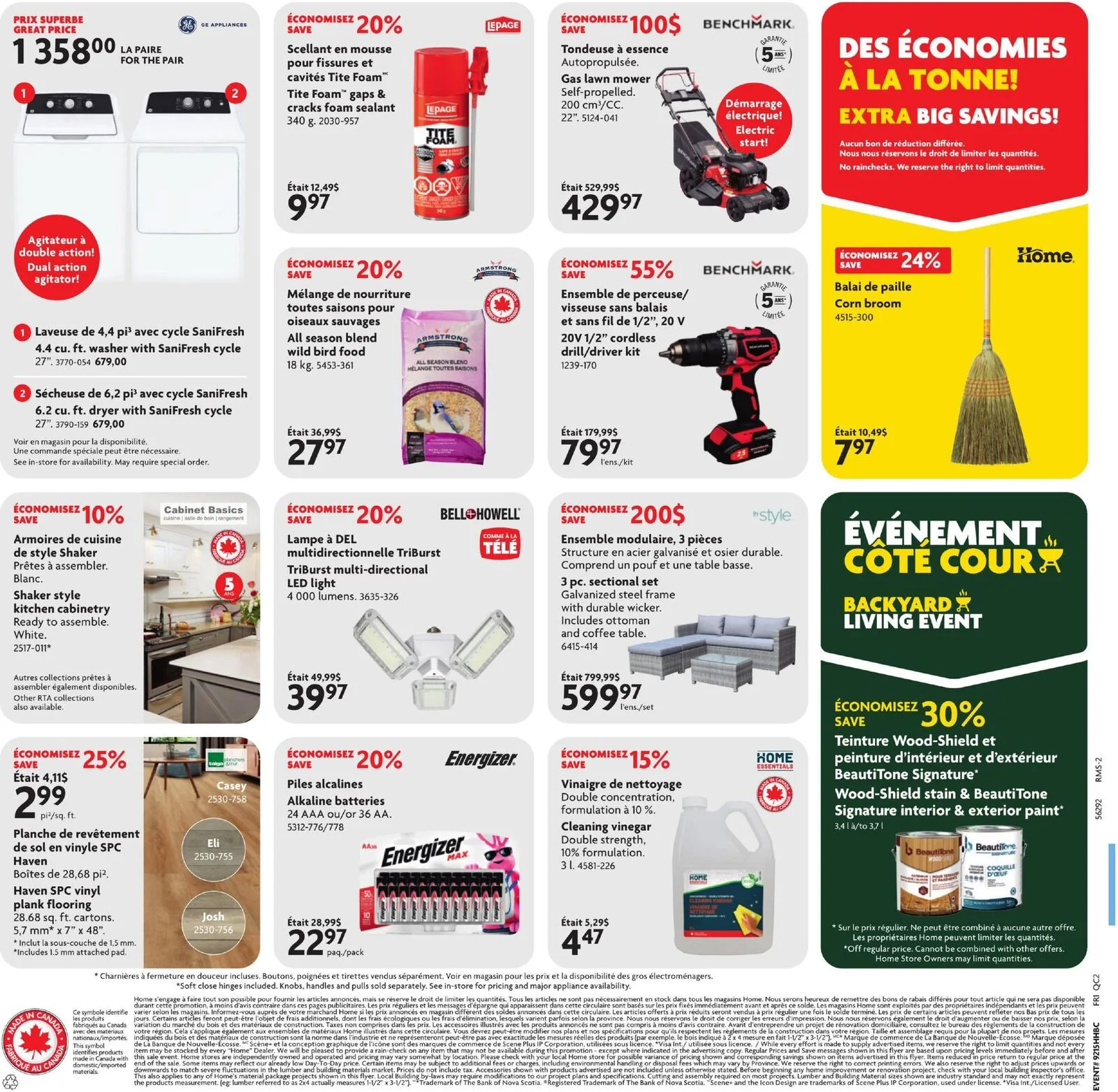 Page 2 de la Circulaire Home Hardware du 9 au 22 avril 2026