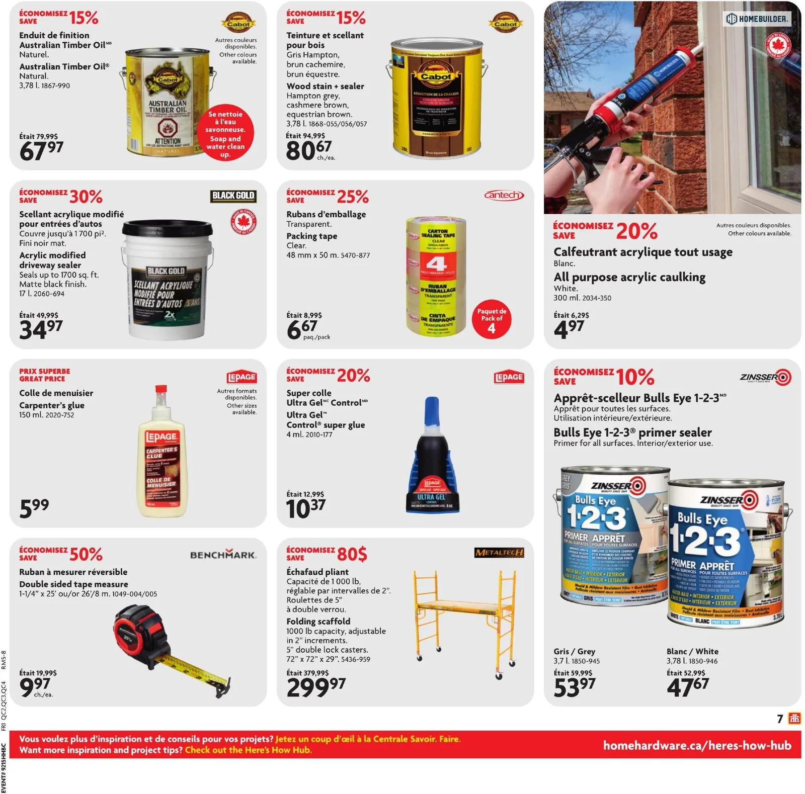 Page 8 de la Circulaire Home Hardware du 9 au 22 avril 2026