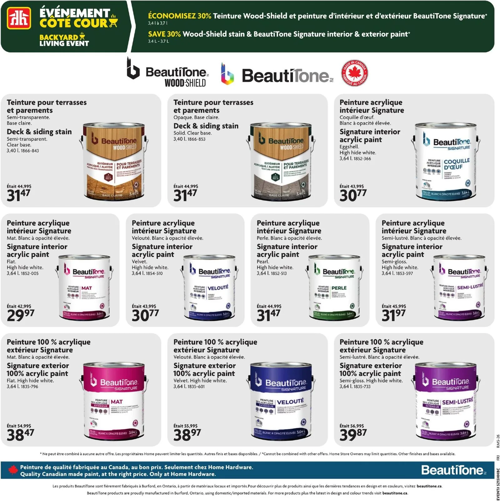 Page 13 de la Circulaire Home Hardware du 9 au 22 avril 2026