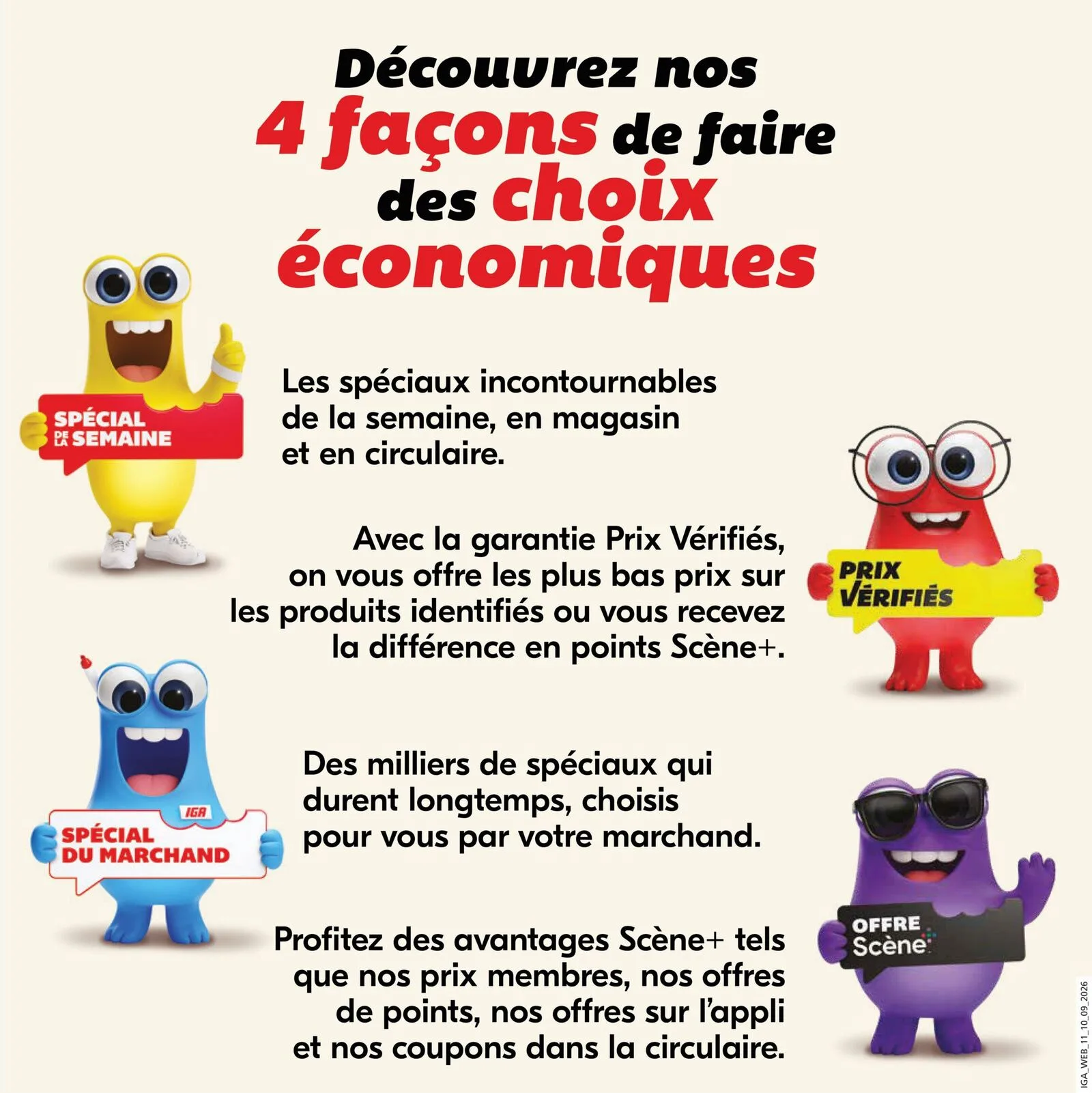 Page 3 de la Circulaire IGA du 10 au 16 septembre 2026