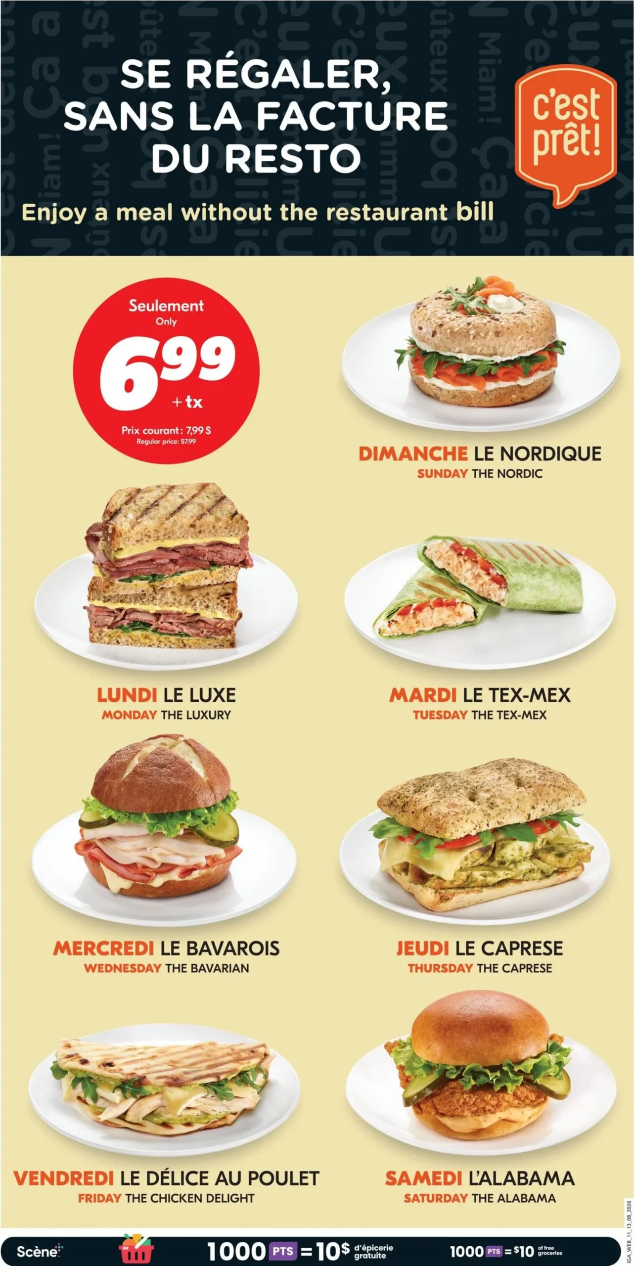 Page 9 de la Circulaire IGA du 13 au 19 août 2026