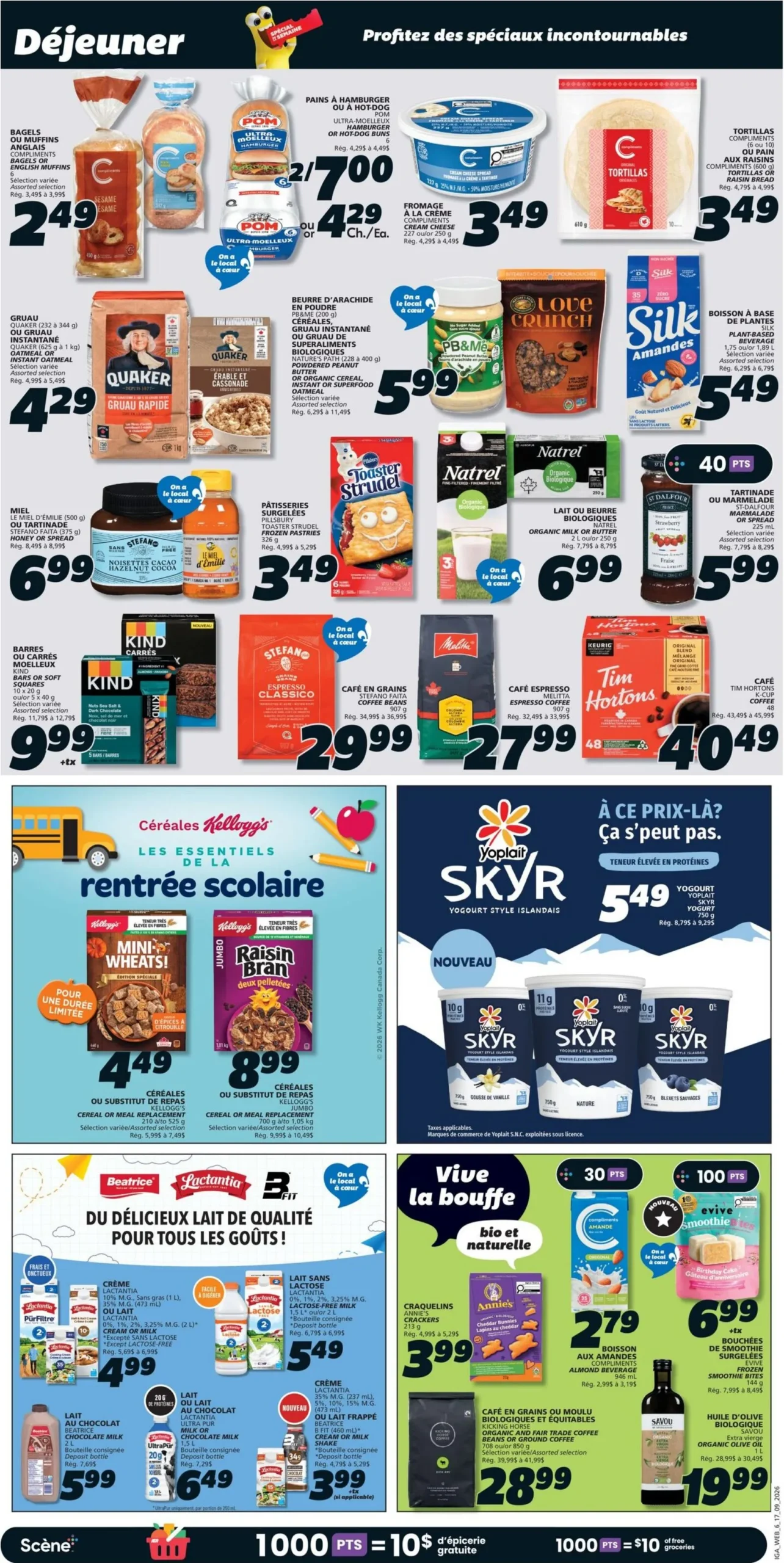 Page 9 de la Circulaire IGA du 17 au 23 septembre 2026