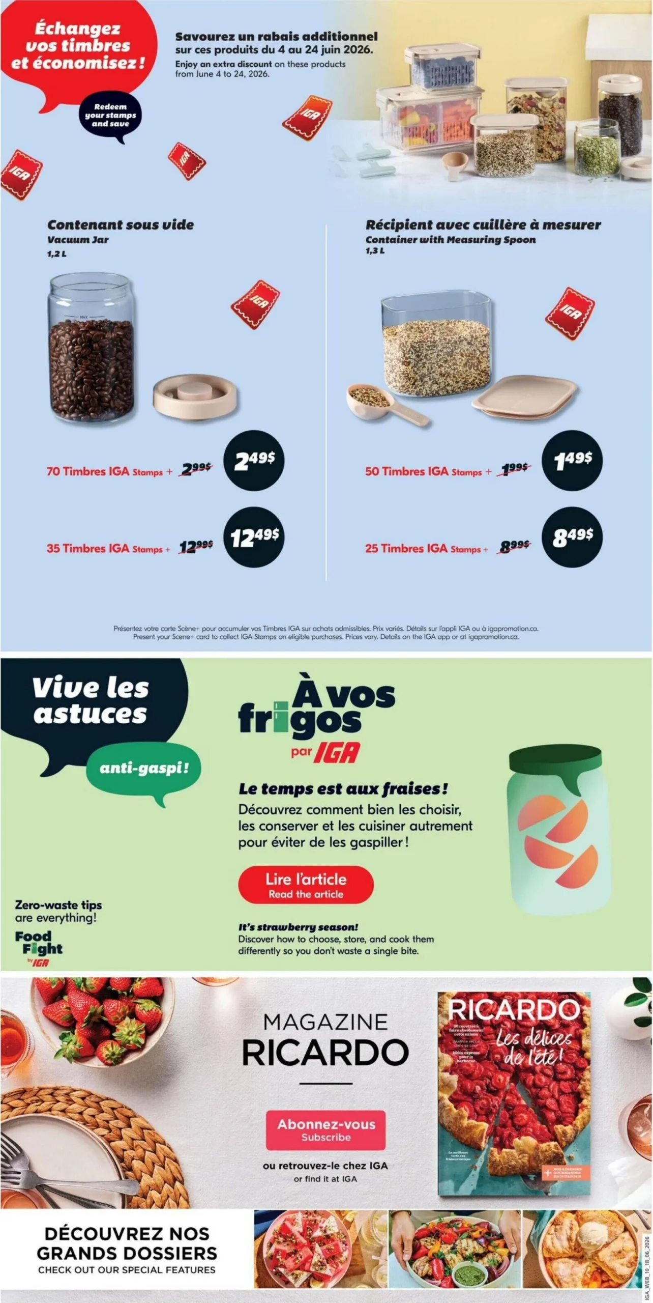 Page 19 de la Circulaire IGA du 18 au 24 juin 2026