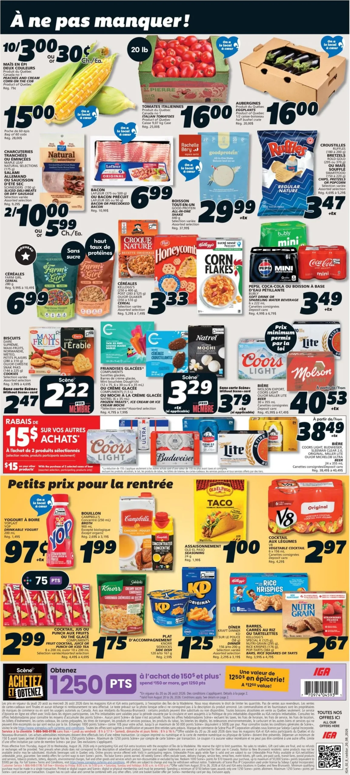 Page 2 de la Circulaire IGA du 20 au 26 août 2026