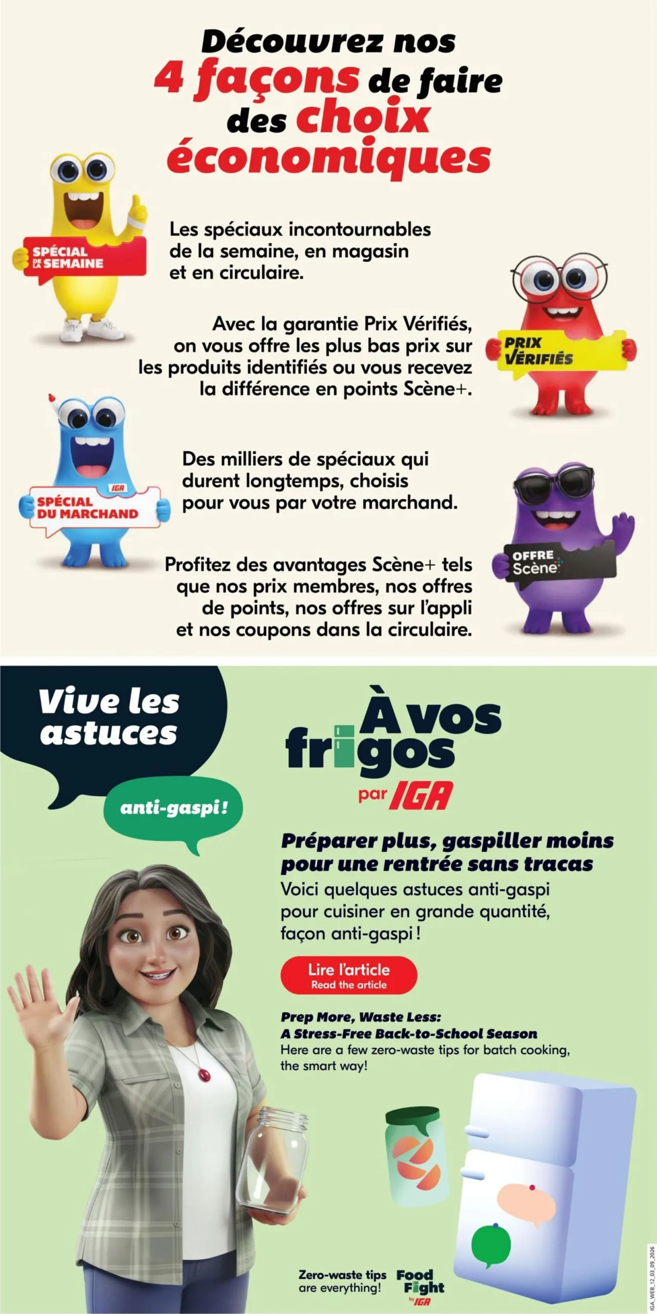 Page 5 de la Circulaire IGA du 3 au 9 septembre 2026