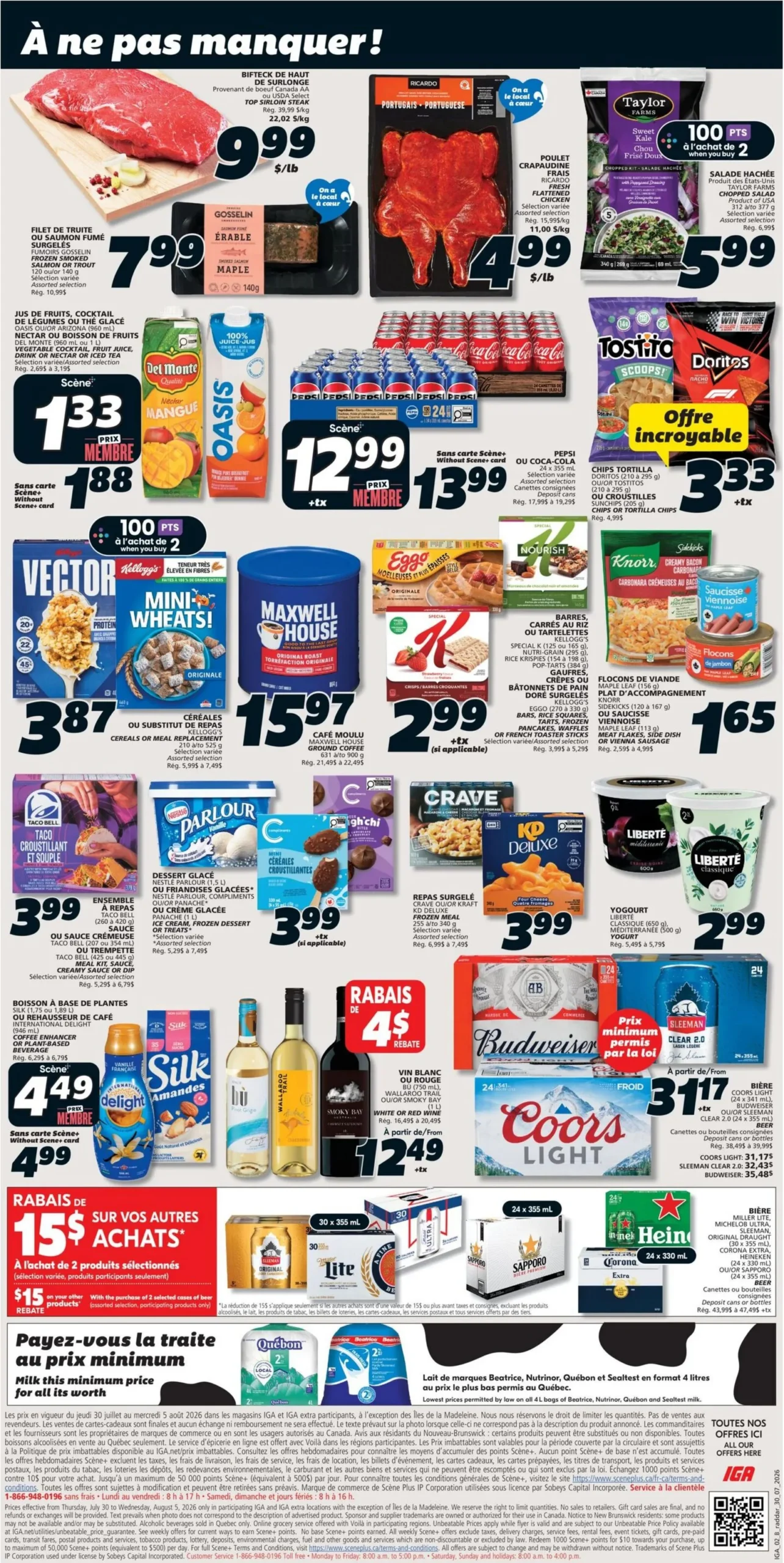 Page 2 de la Circulaire IGA du 30 juillet au 5 août 2026