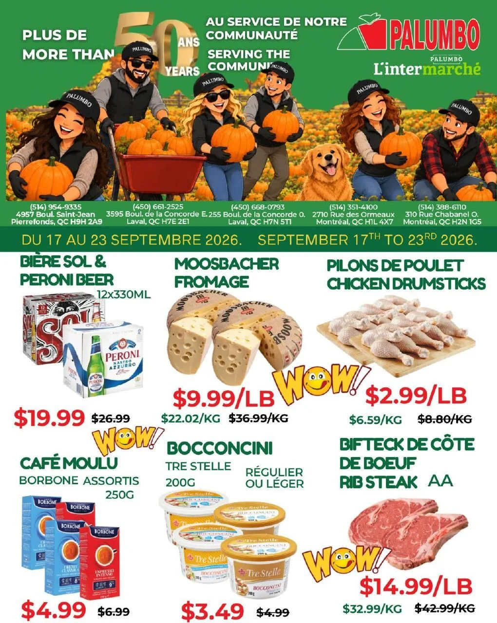 Page 1 de la Circulaire Intermarché Palumbo du 17 au 23 septembre 2026